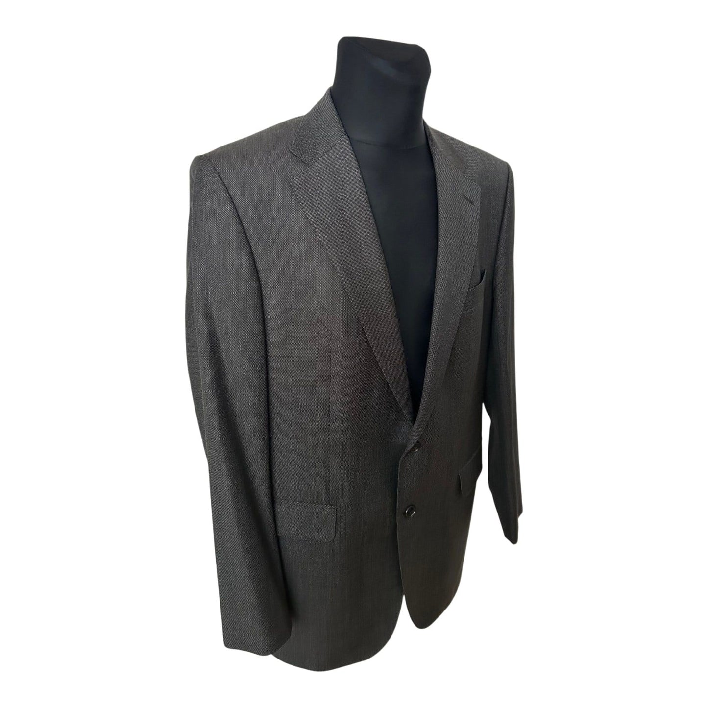 J D Fielding Sakko Herren Gr 56 Schwarz Super 110s Schurwolle Elegant