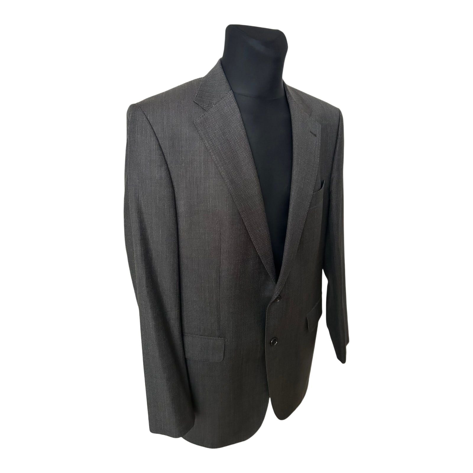 J D Fielding Sakko Herren Gr 56 Schwarz Super 110s Schurwolle Elegant