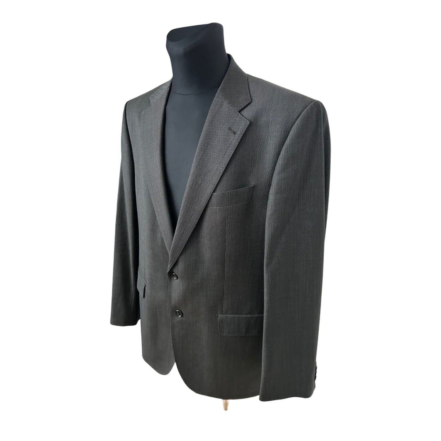 J D Fielding Sakko Herren Gr 56 Schwarz Super 110s Schurwolle Elegant
