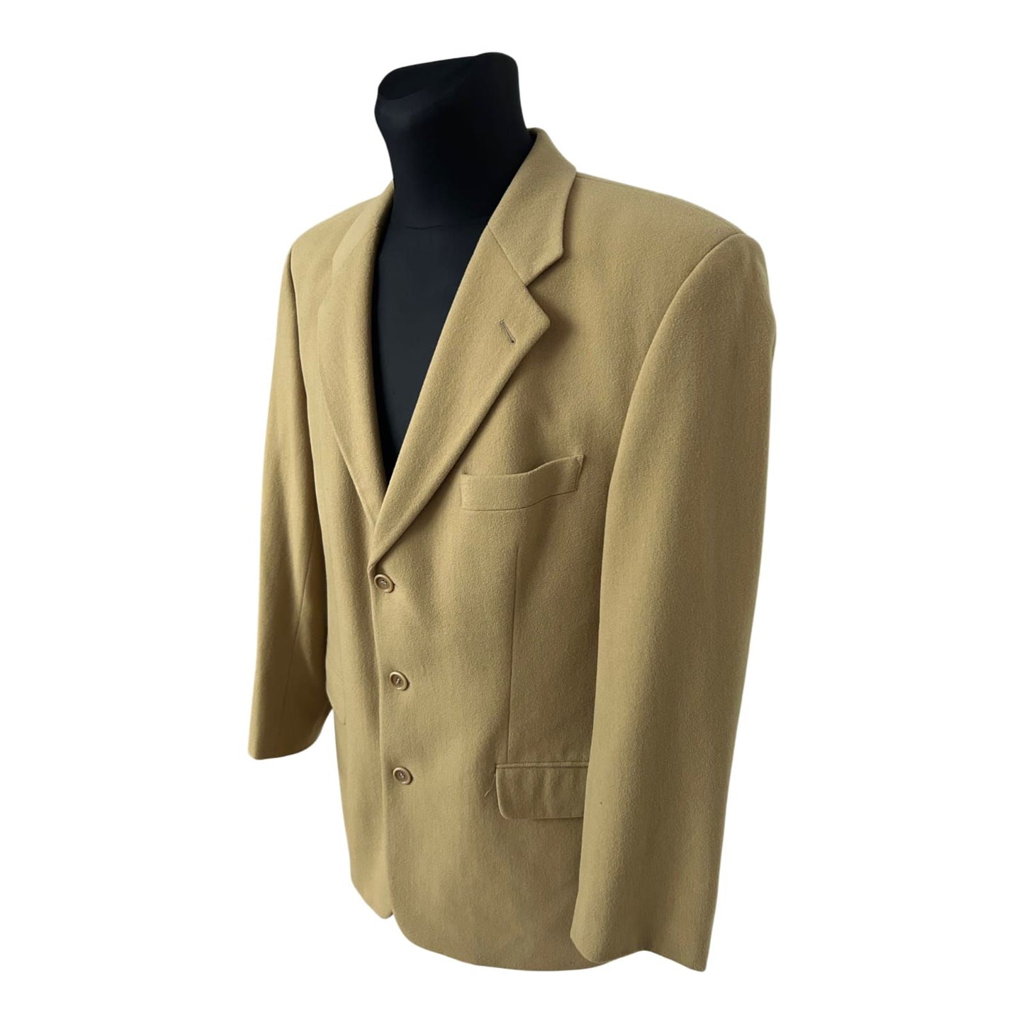 Boss Sakko Herren Gr 52 Gelb Wolle Cashmere Elegant Business Luxus Stil