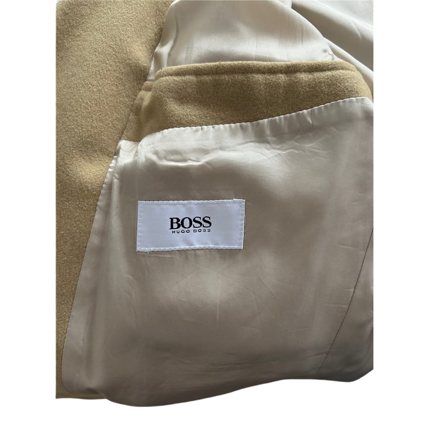 Boss Sakko Herren Gr 52 Gelb Wolle Cashmere Elegant Business Luxus Stil