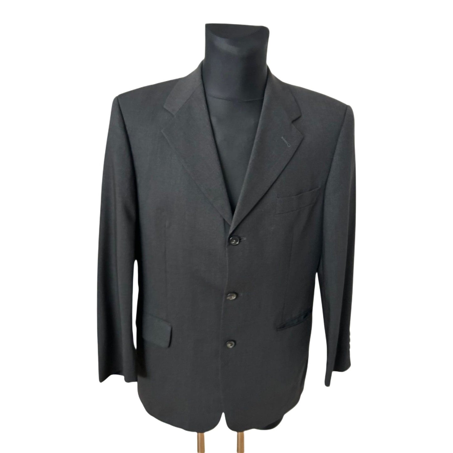 Roy Robson Sakko Herren Gr 50 Dunkelgrau Schurwolle Business Elegant