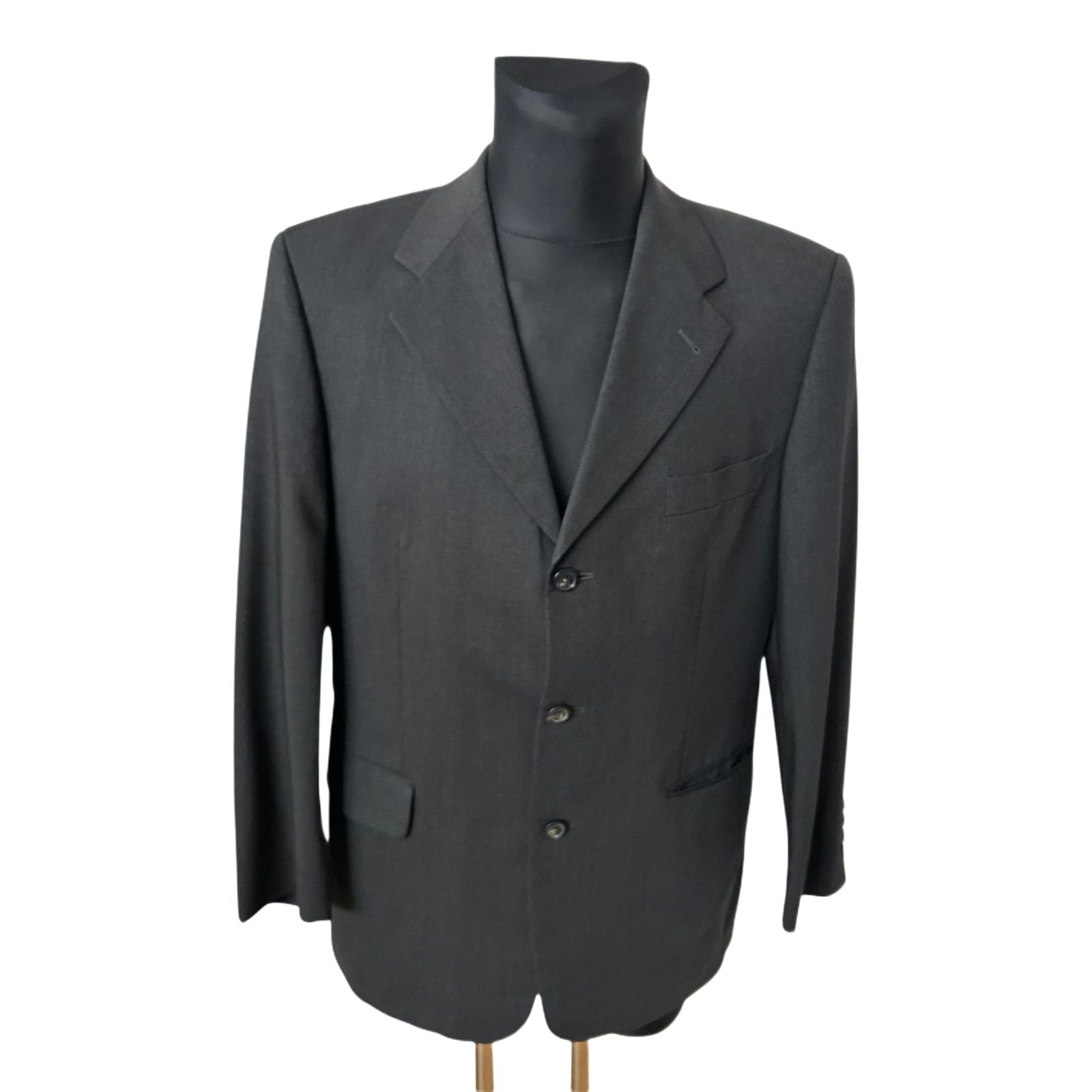 Roy Robson Sakko Herren Gr 50 Dunkelgrau Schurwolle Business Elegant