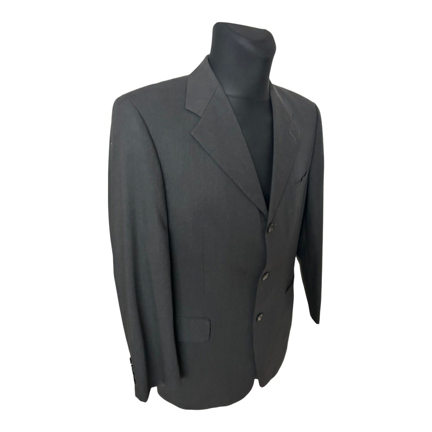 Roy Robson Sakko Herren Gr 50 Dunkelgrau Schurwolle Business Elegant