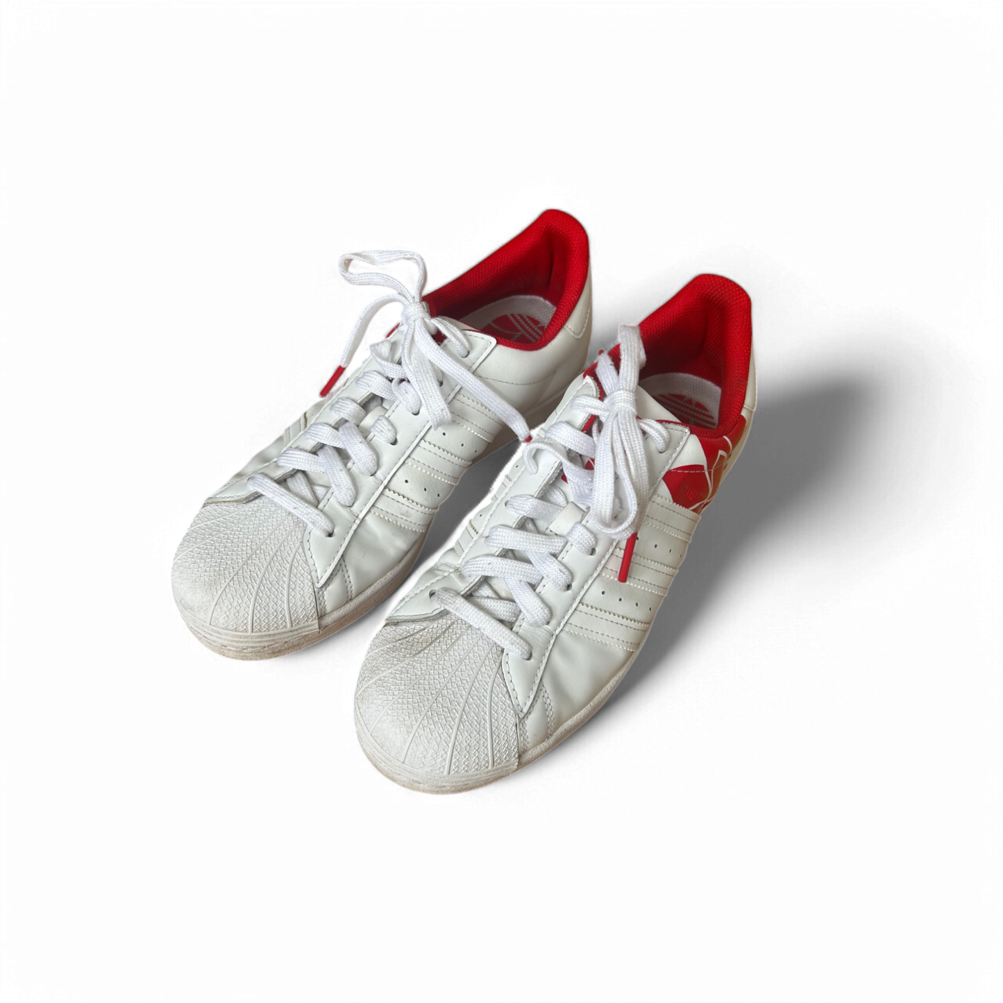 🔴 adidas Sneaker Herren Gr. 42 Weiß Rot – Gut erhalten 🕊️