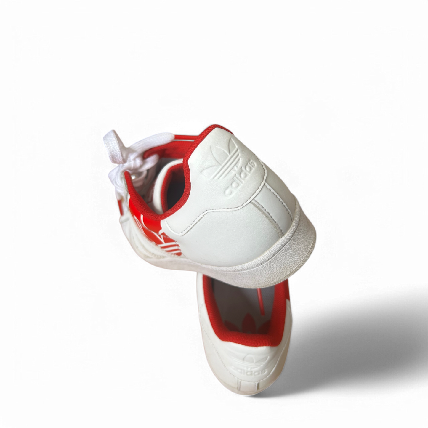 🔴 adidas Sneaker Herren Gr. 42 Weiß Rot – Gut erhalten 🕊️