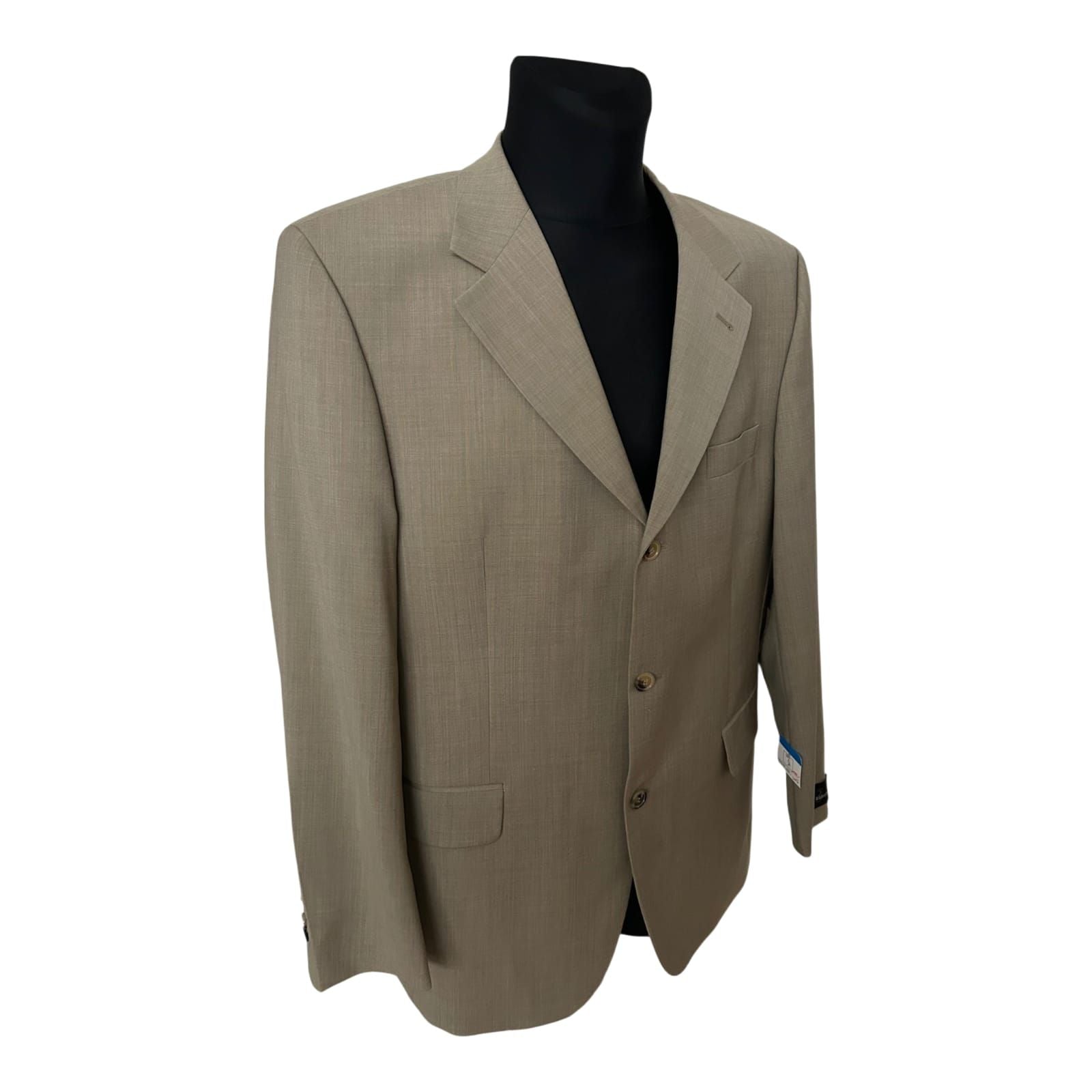 Roy Robson Sakko Herren Gr 54 Beige Schurwolle Zignone Business Elegant