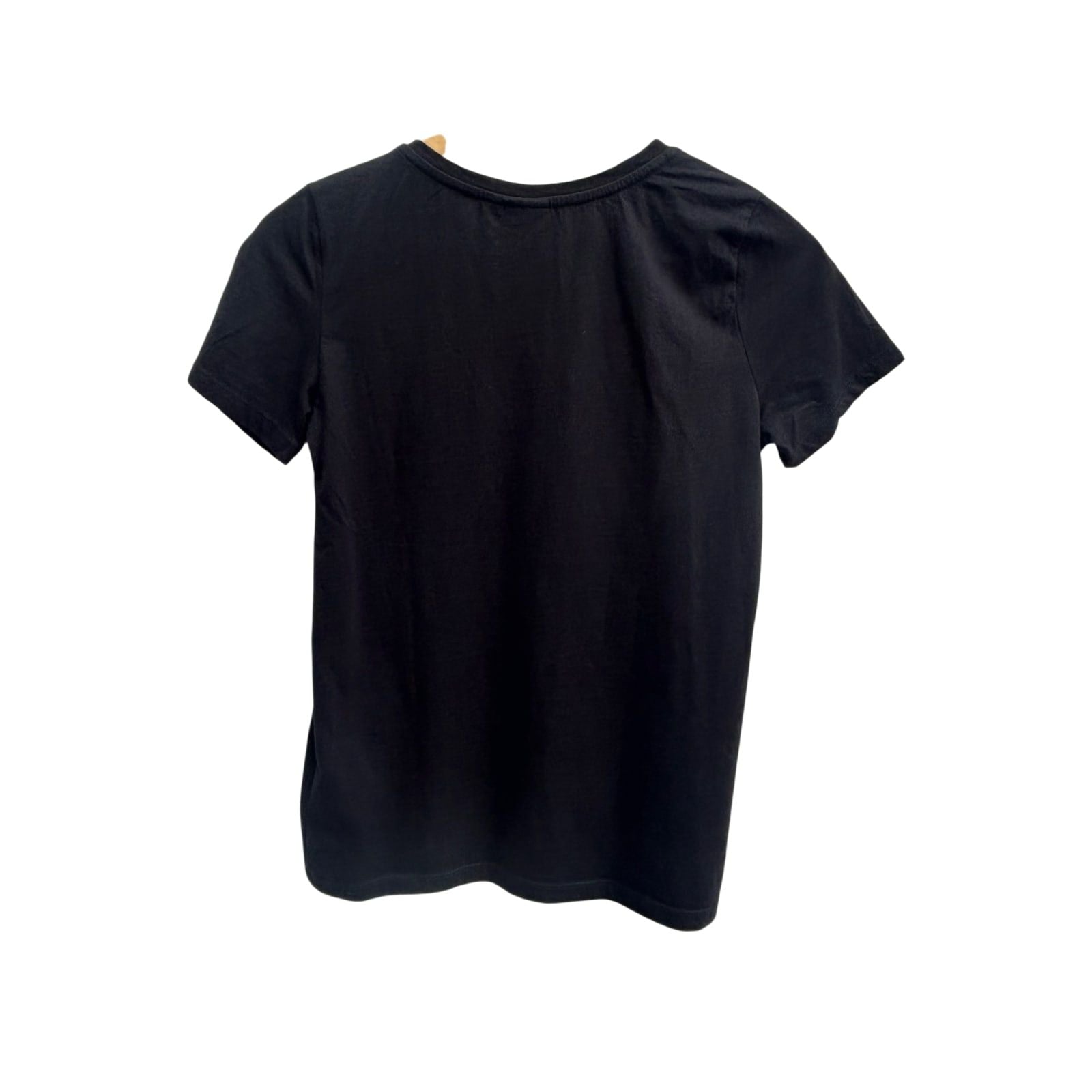 Disney Mickey Mouse Shirt Damen Gr S Schwarz Baumwolle Nieten Print Kurzarm