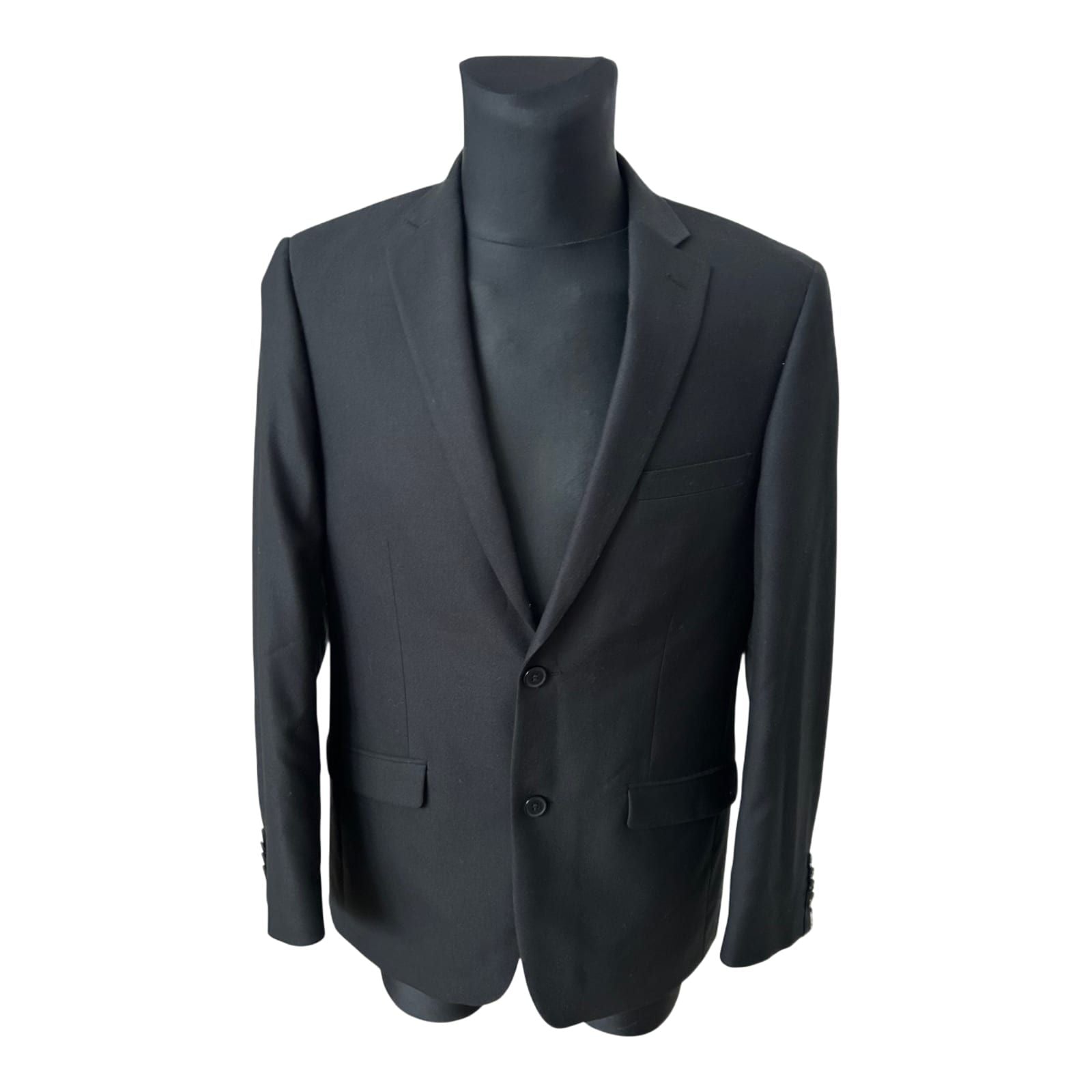BOGIE Sakko Herren Gr 48 Schwarz Blazer Elegant Business Klassisch Modern