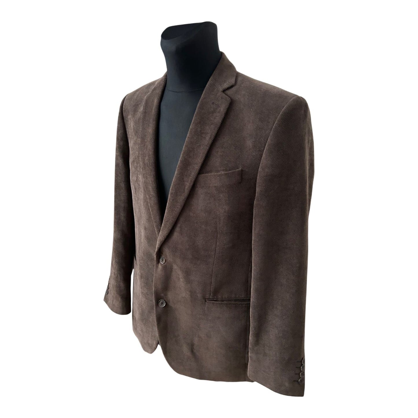 Taylor Son Sakko Herren Gr 54 Dunkelbraun Struktur Klassisch Elegant