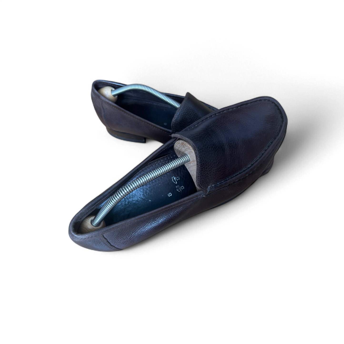 🥿 Dunkelbraune Slipper Herren Gr. 8 – Klassischer Look  🥿