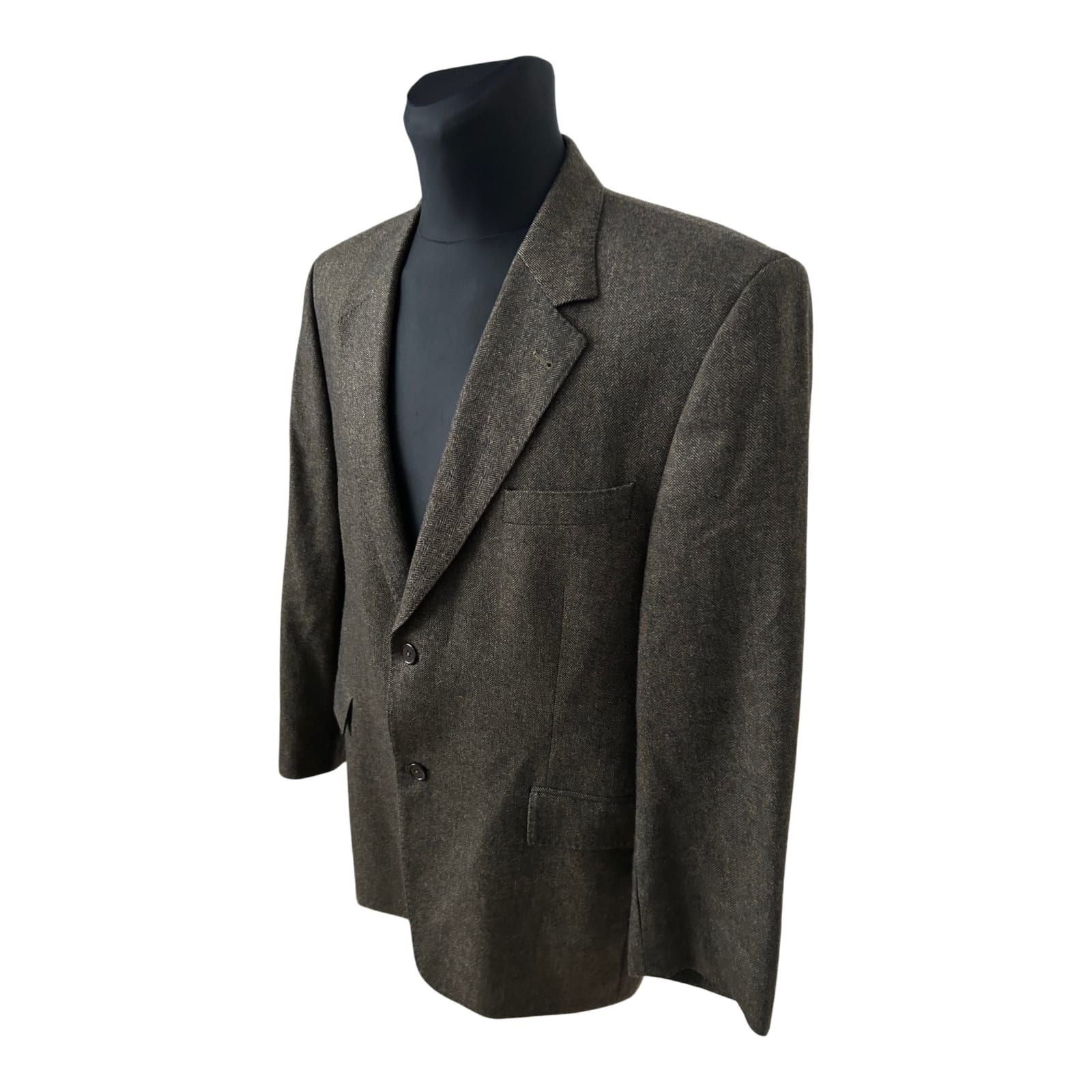 Paul Rosen Sakko Herren Gr 54 Kurzgröße 27 Braun Kaschmir Elegant Klassisch