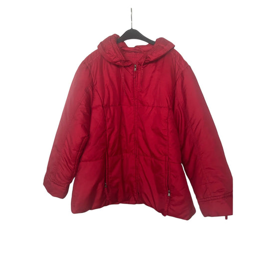Gina Laura Jacke Damen Rot XL XXL Steppjacke Steppoptik Winter Elegant Warm