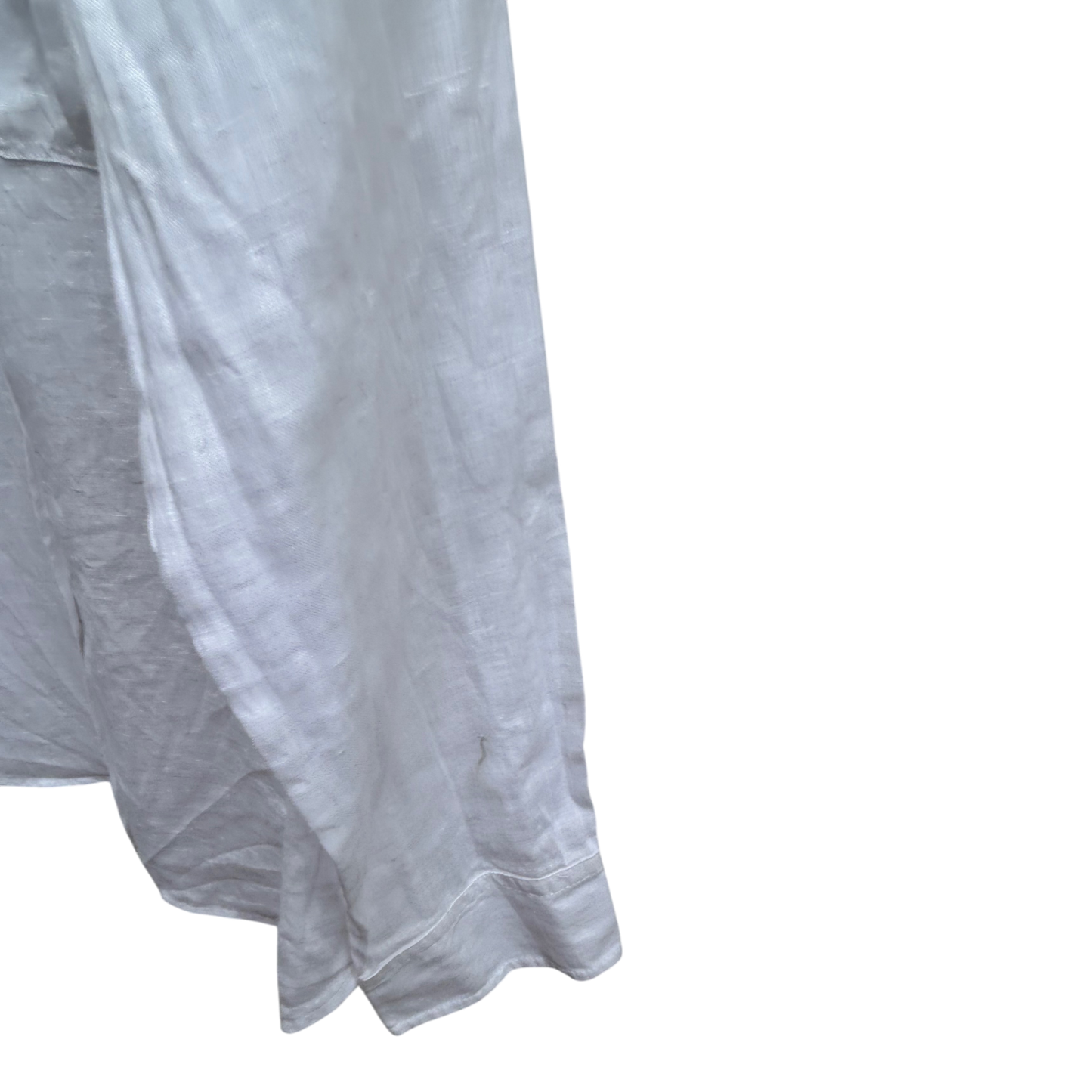 Brax Bluse Damen Gr 42 Weiß 100% Leinen Langarm Sommer Hemdbluse Elegant Klassisch