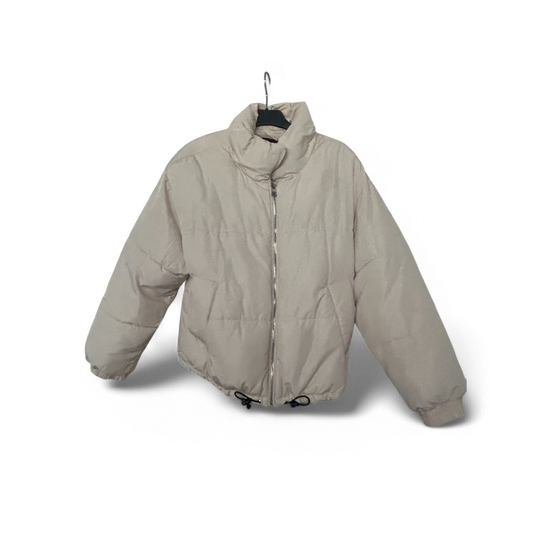 Pull and Bear Jacke Damen Gr S Beige Kurz Steppjacke Modern Leicht Trendy