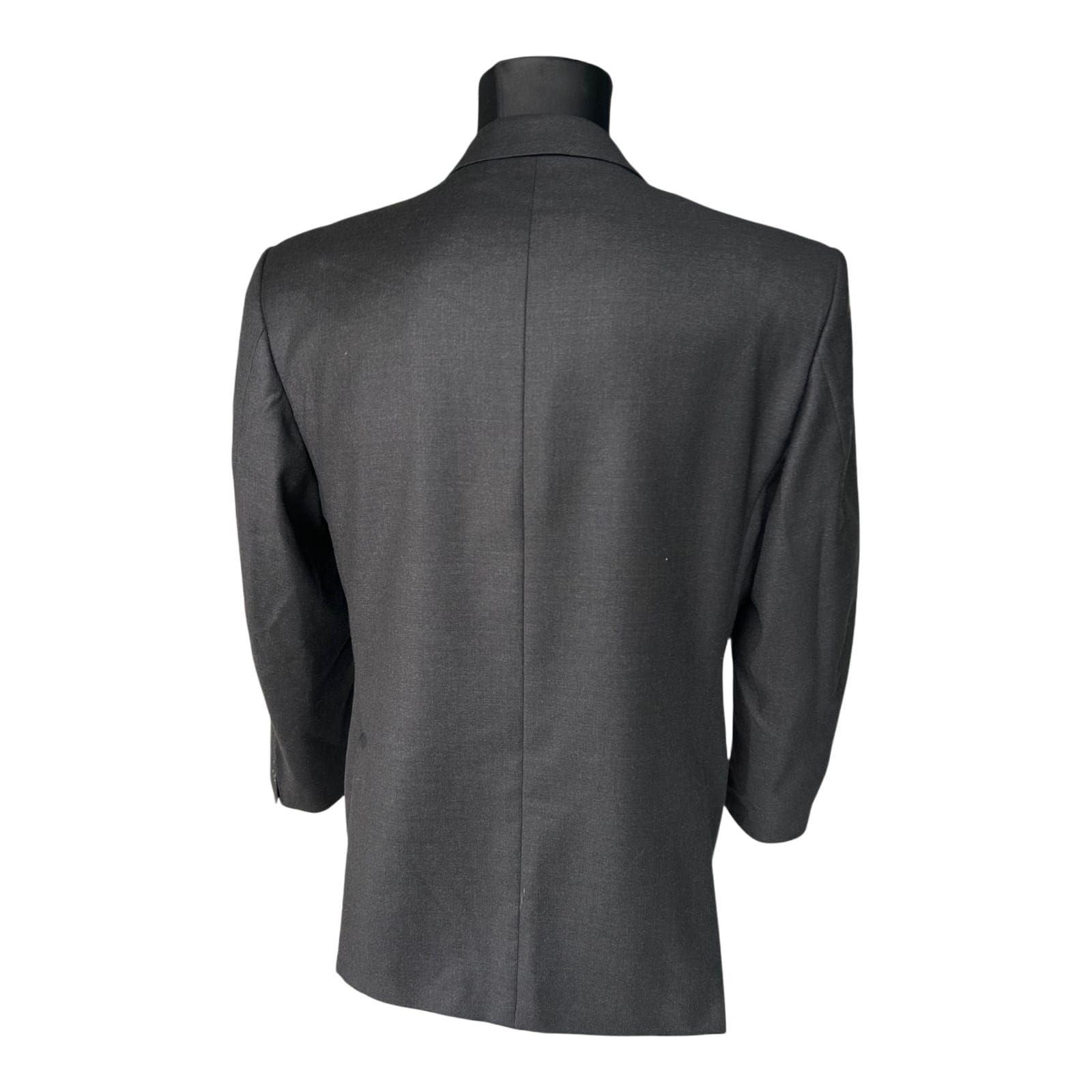 Wagenheimer Sakko Herren Gr 50 Schwarz Zweireiher Vintage Schurwolle Elegant