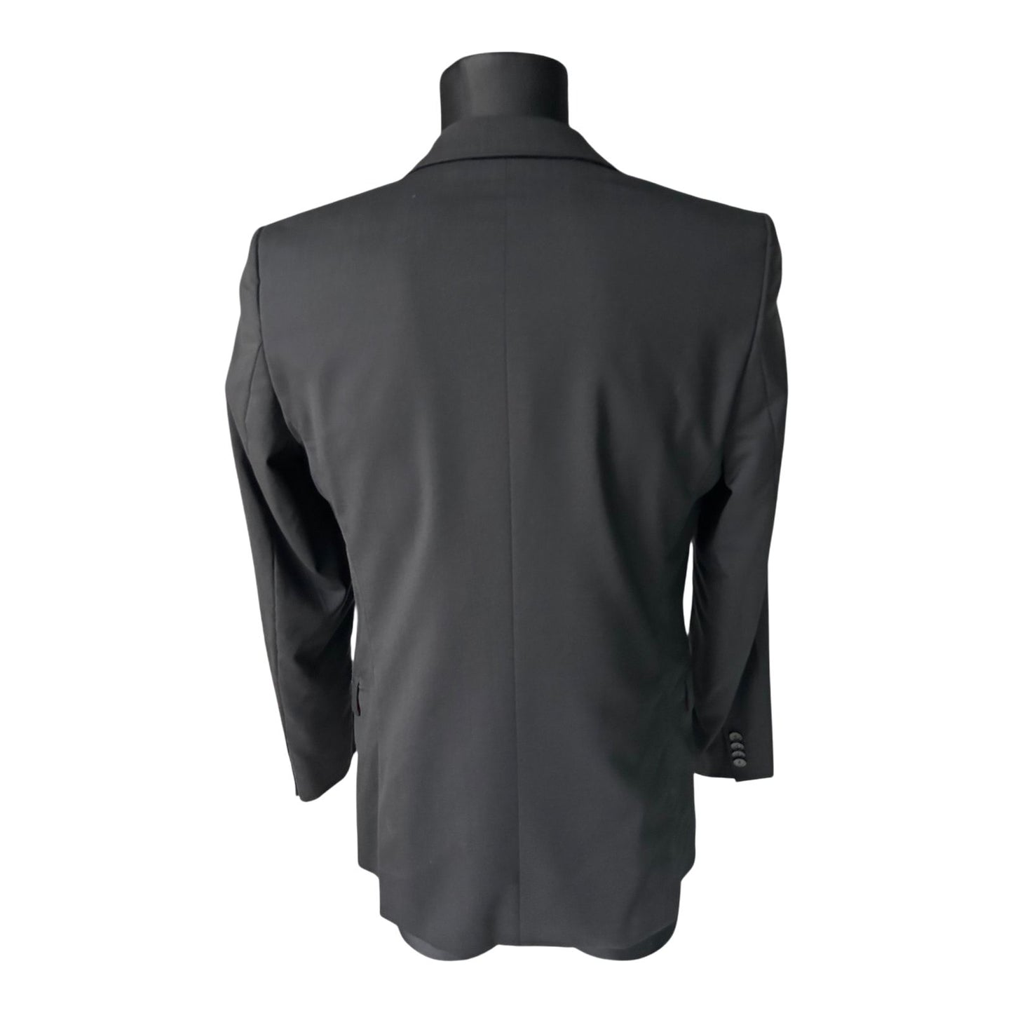Hugo Boss Sakko Herren Gr 48 Schwarz Schurwolle Slim Fit Elegant Business
