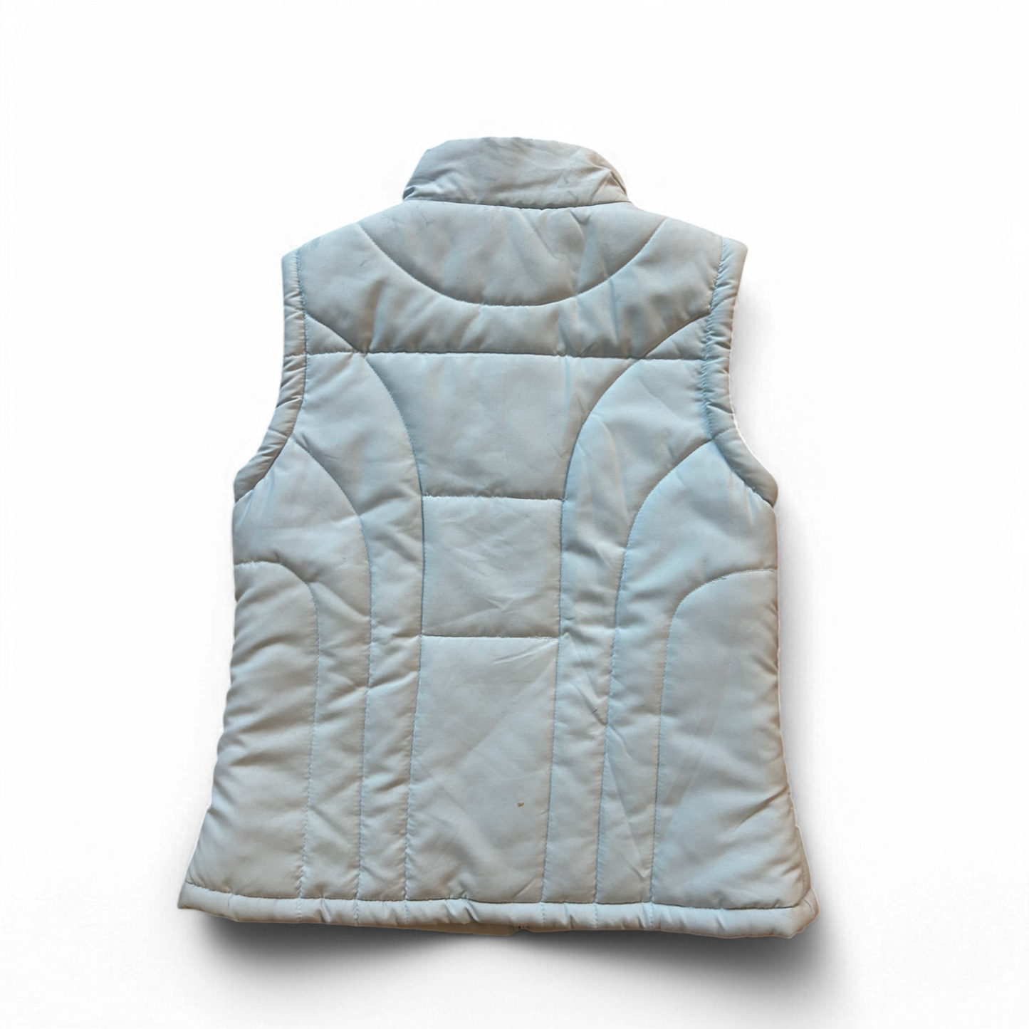 Madonna Damen Steppweste Hellblau Gr M Stehkragen Reißverschluss Taschen