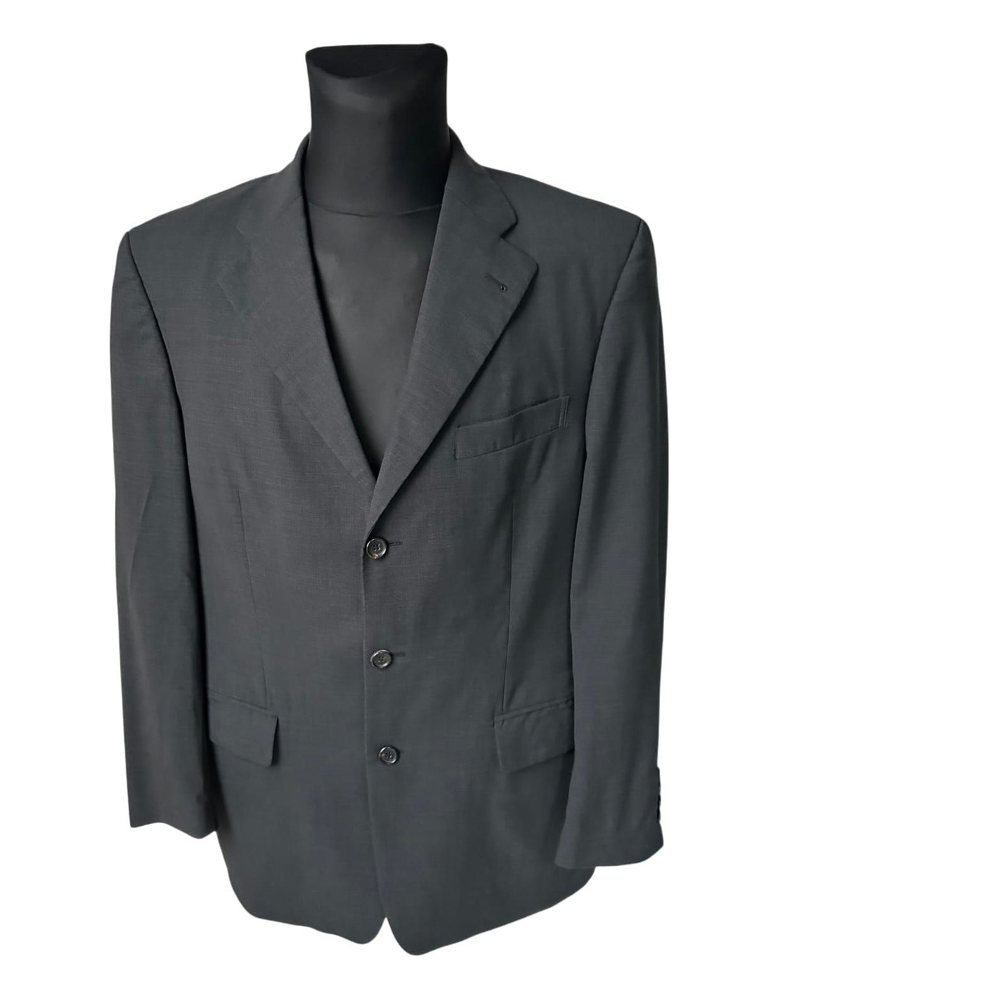 Windsor Sakko Herren Gr 50 Anthrazit Schurwolle Zegna Stoff Elegant Klassisch