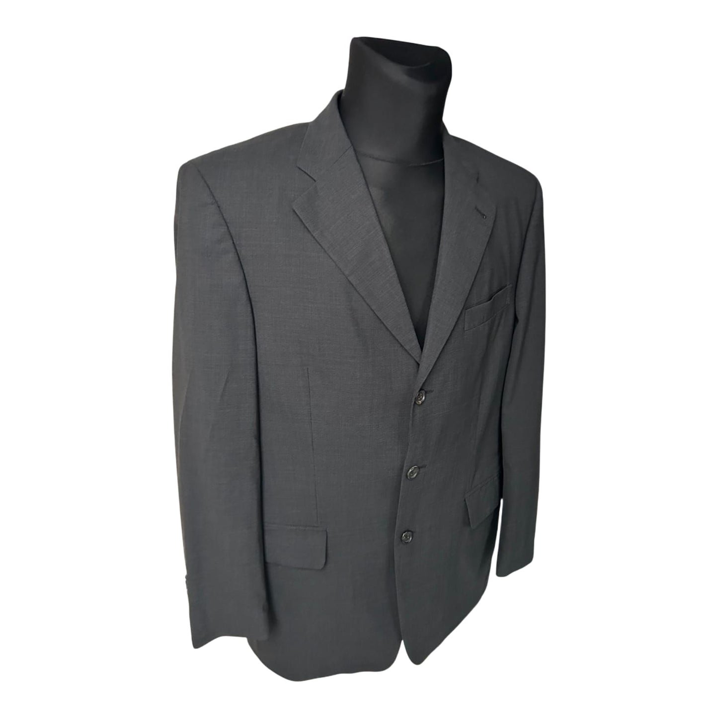 Windsor Sakko Herren Gr 50 Anthrazit Schurwolle Zegna Stoff Elegant Klassisch
