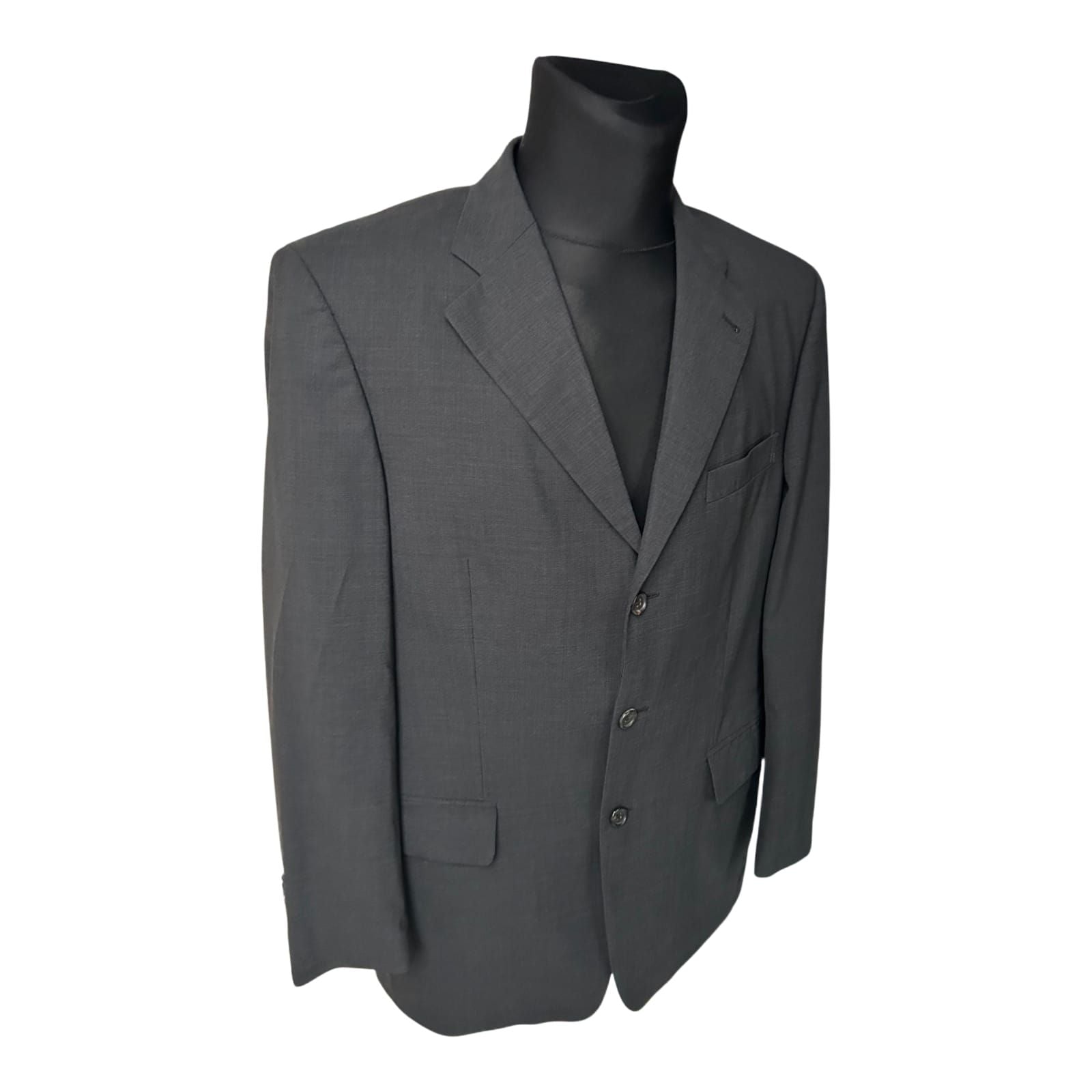Windsor Sakko Herren Gr 50 Anthrazit Schurwolle Zegna Stoff Elegant Klassisch