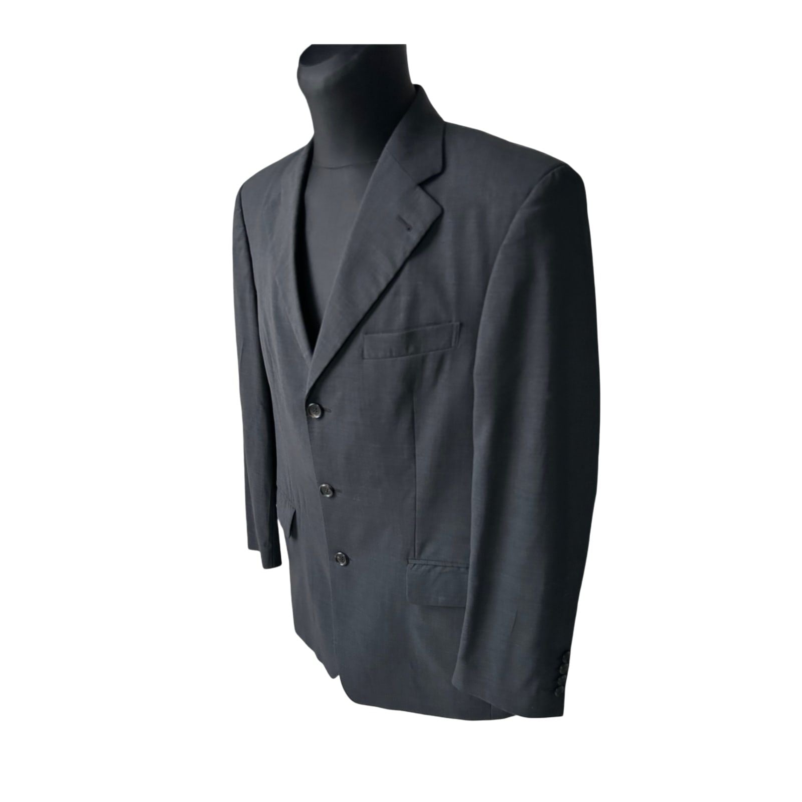 Windsor Sakko Herren Gr 50 Anthrazit Schurwolle Zegna Stoff Elegant Klassisch