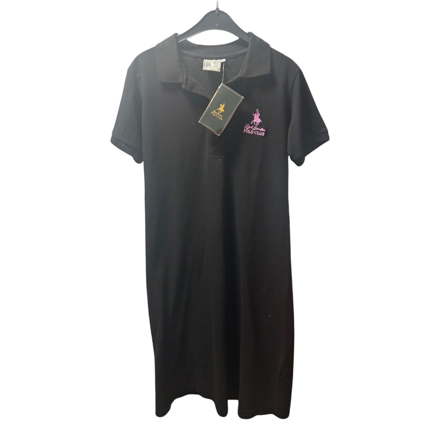 Polo Club Kleid Damen Dress Damenkleid Gr. M Schwarz Strandkleid Neu Etikett Look