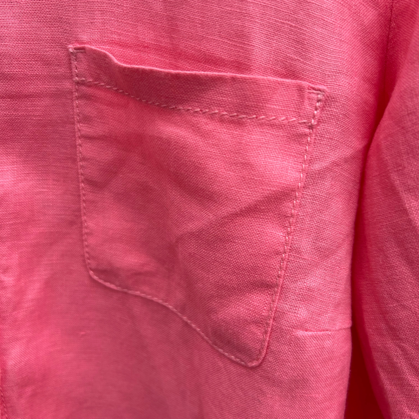 Gerry Weber Bluse Damen Gr 40 Koralle 100% Leinen Langarm Krempelärmel Sommer Elegant