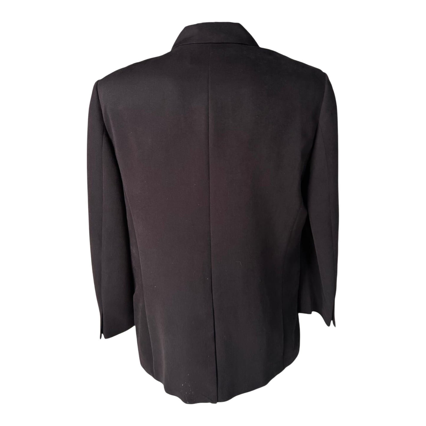 Downstairs Sakko Herren Gr 50 Schwarz Viskose Modern Elegant Klettverschluss
