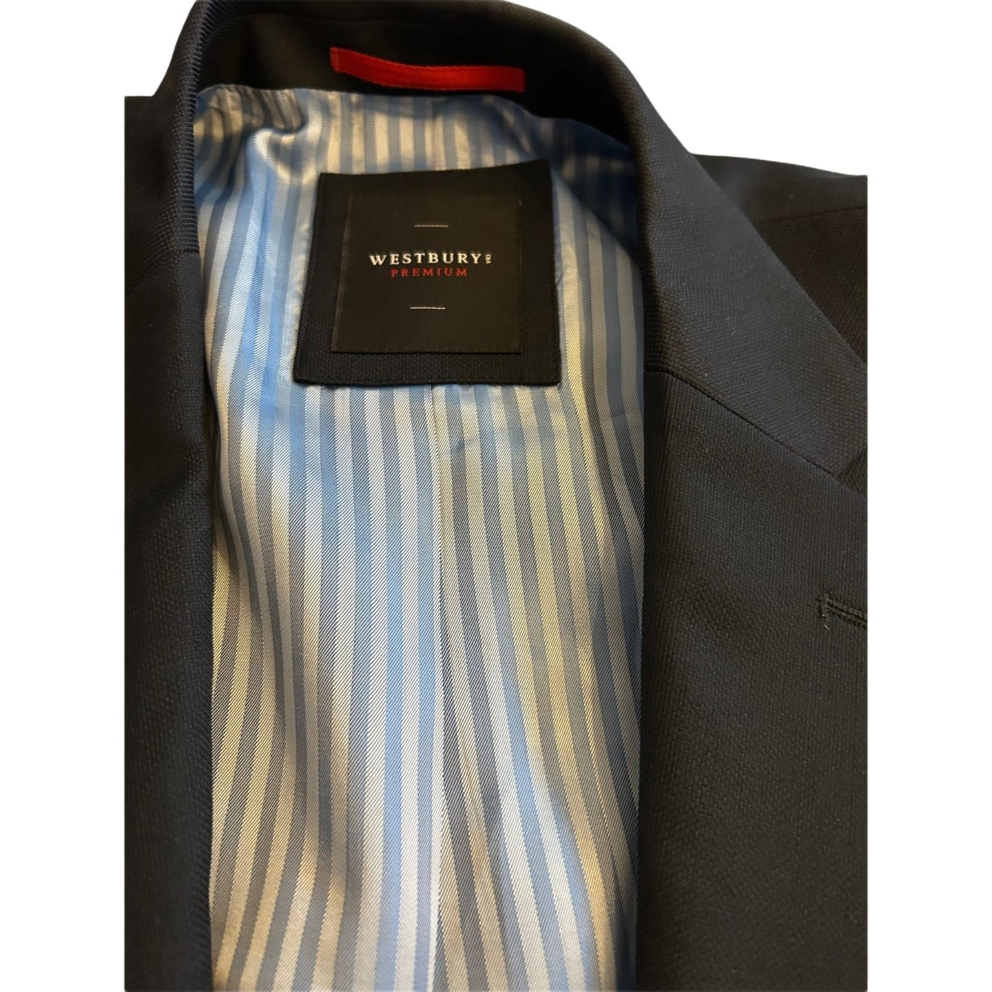 Westbury Premium Sakko Herren Gr 56 Dunkelblau Schurwolle Elegant Business