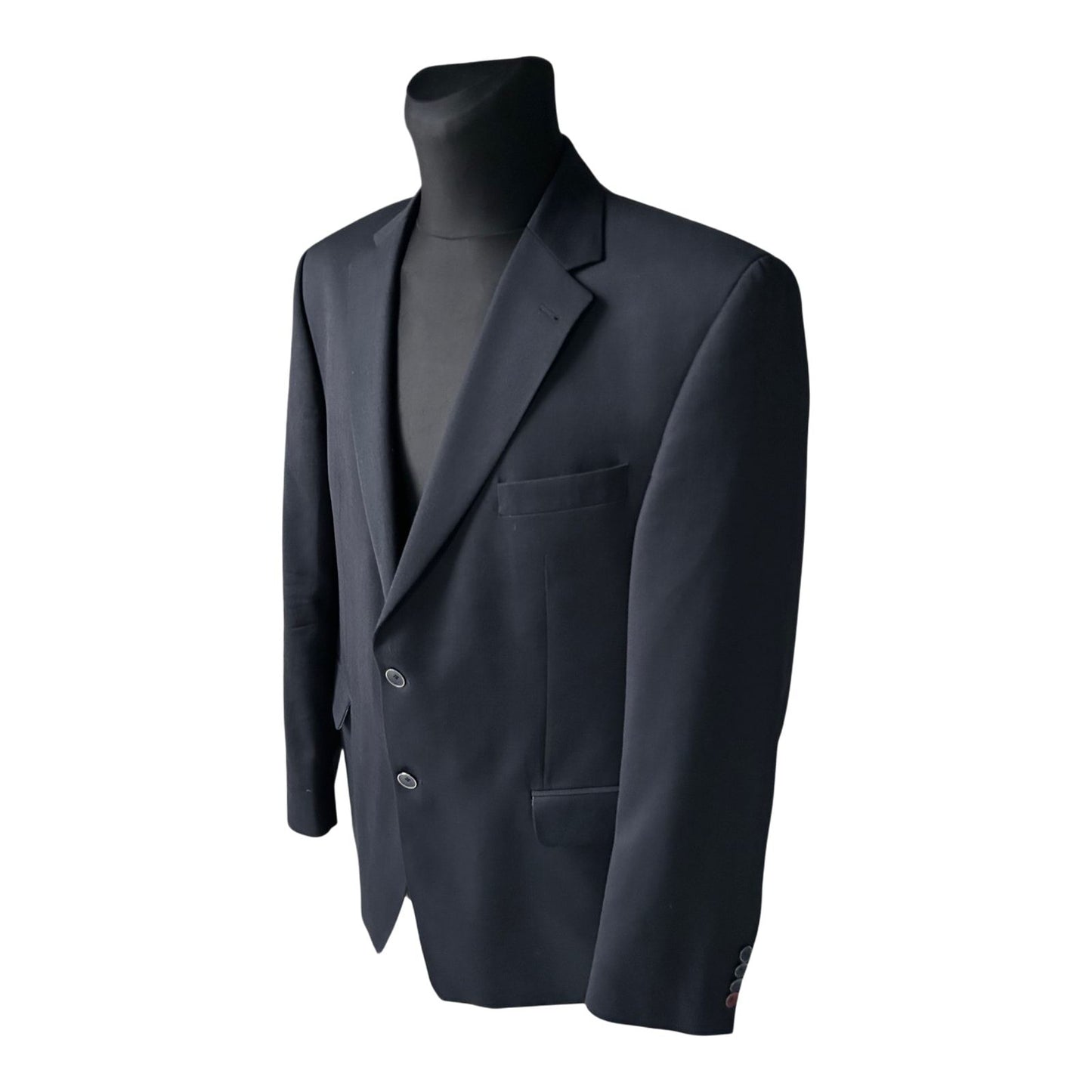 Westbury Premium Sakko Herren Gr 56 Dunkelblau Schurwolle Elegant Business