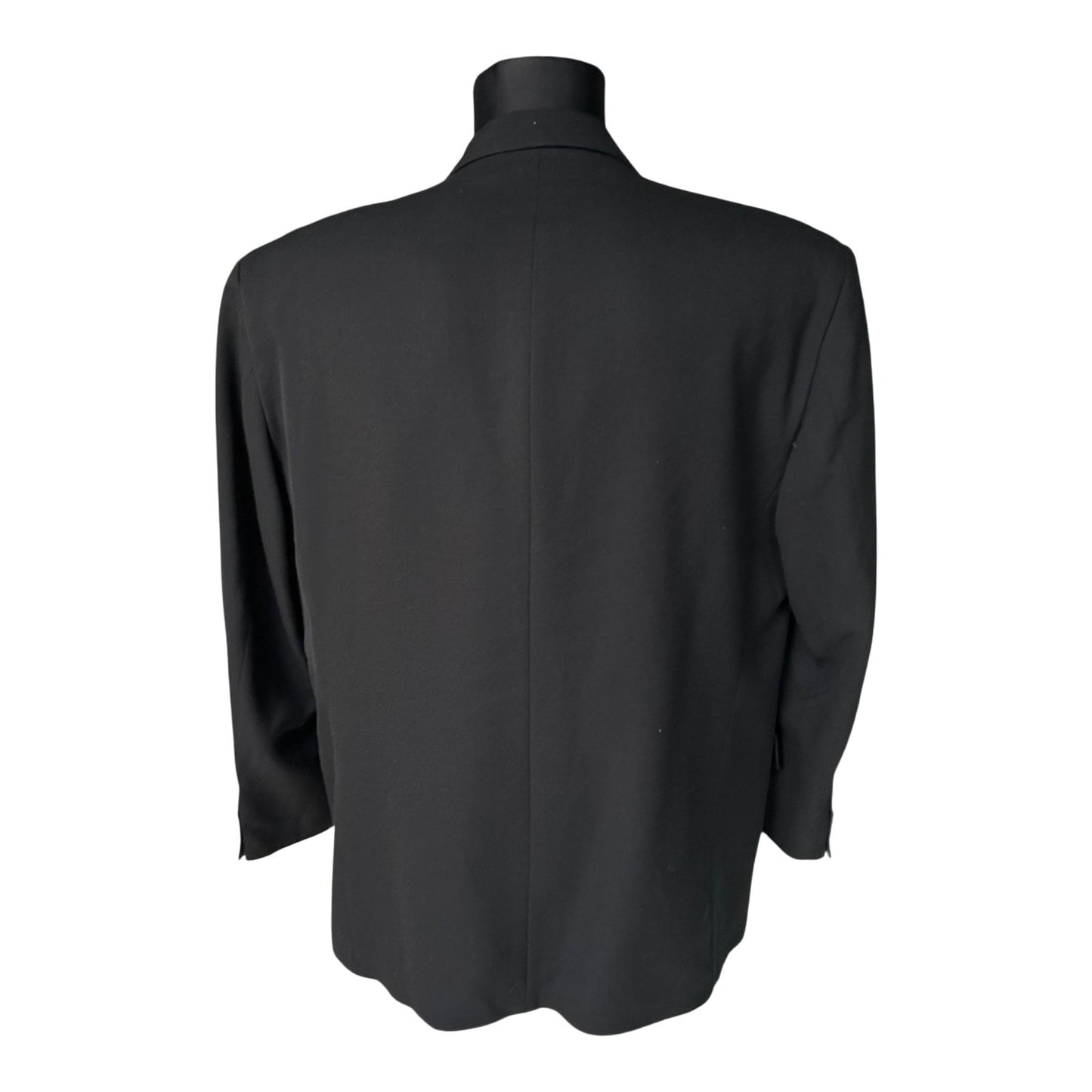 YORN Sakko Herren Gr 56 Schwarz Schurwolle Elegant Klassisch Business