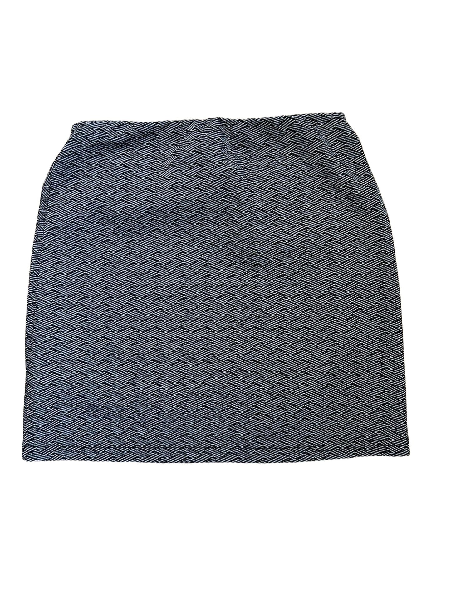 Atmosphere Rock Damen 36 Grau Stretch Gummibund Reißverschluss Basic Kurz
