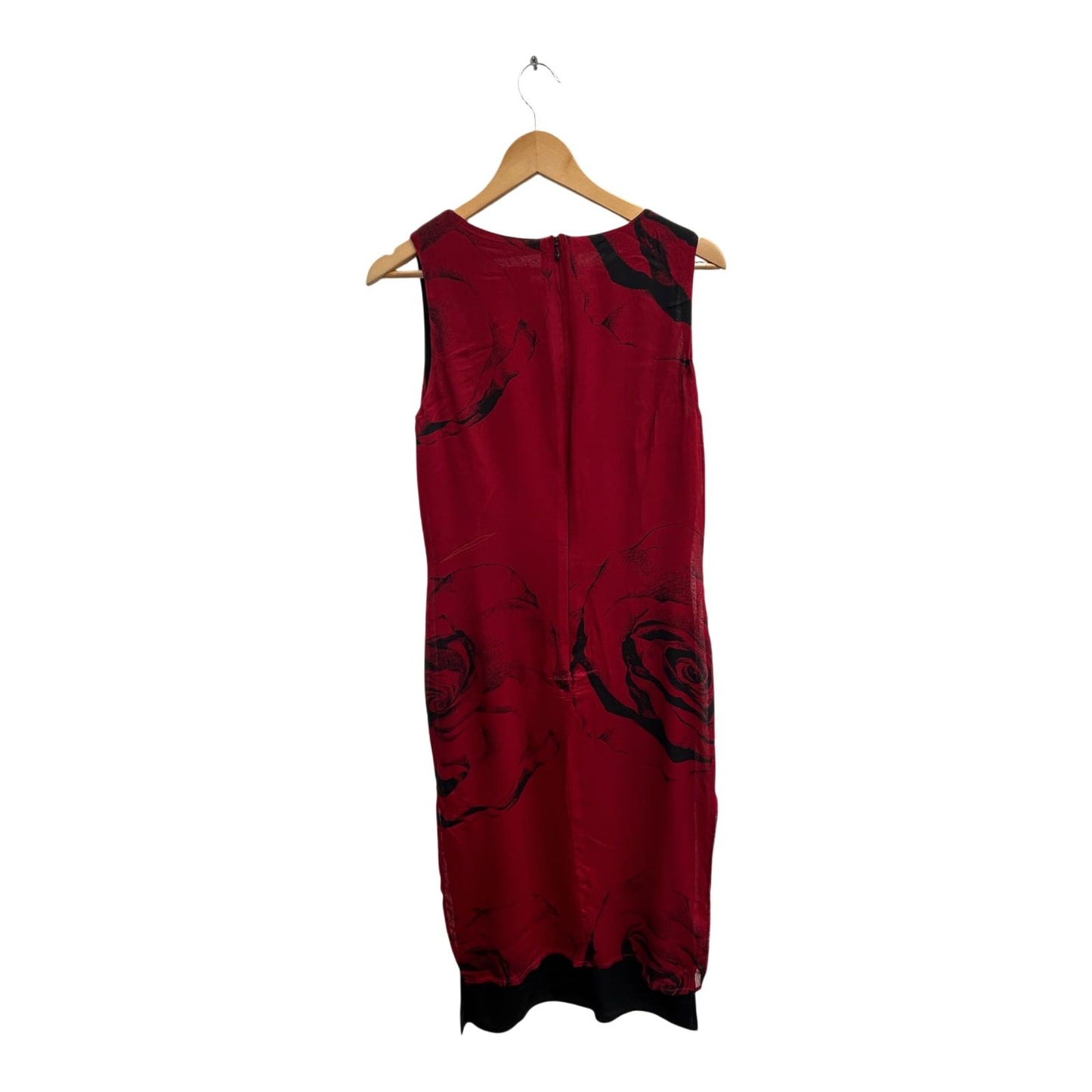 Class International Kleid Damen Gr 38 Rot Rosenmuster Elegant Klassisch Maxi Abendkleid