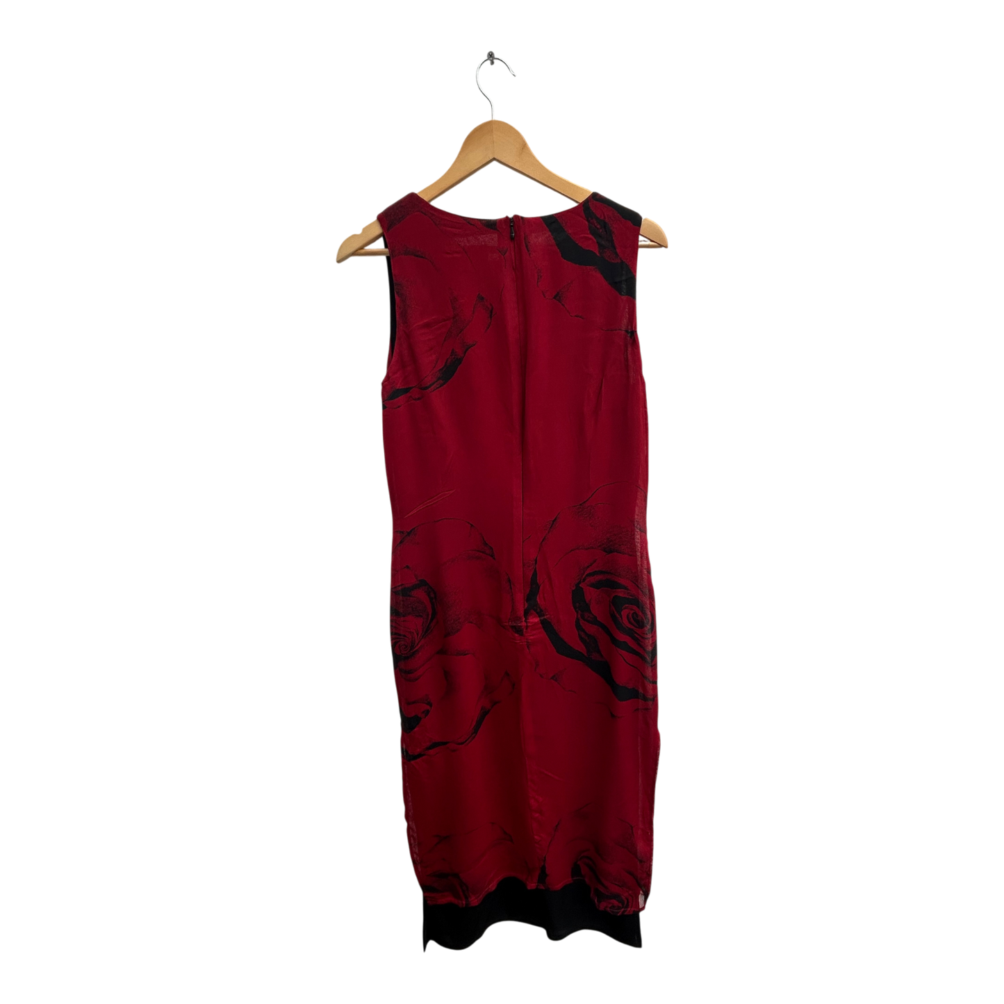 Class International Kleid Damen Gr 38 Rot Rosenmuster Elegant Klassisch Maxi Abendkleid