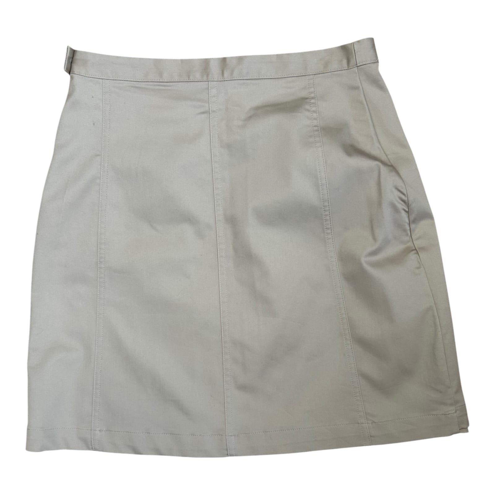 Yessica Rock Damen Gr 36 Beige Wickeloptik Stretch Sommer Elegant