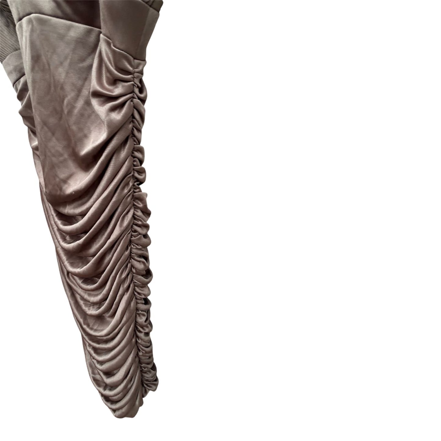 Apart Kleid Damen Gr 38 Taupe Stretch Party Elegant Klassisch Raffung Strass Träger