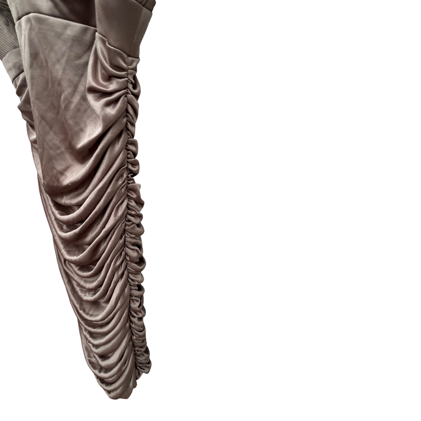 Apart Kleid Damen Gr 38 Taupe Stretch Party Elegant Klassisch Raffung Strass Träger