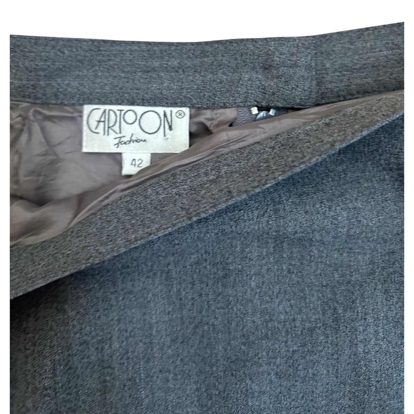 Cartoon Rock Damen Gr 38 Grau Vintage Elegant Business Midi Klassiker