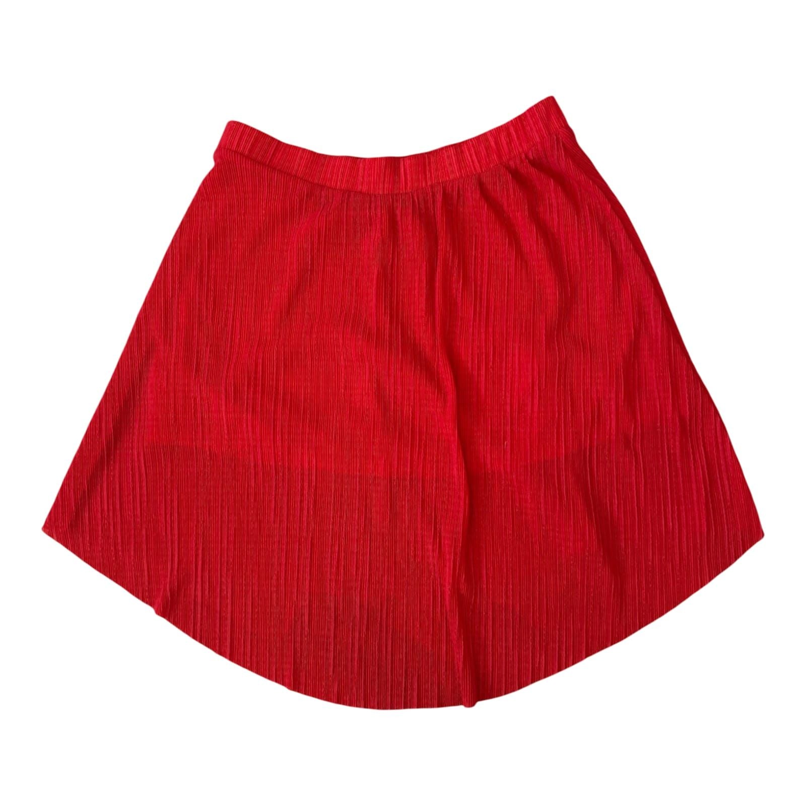 Stradivarius Rock Damen Gr S Rot Asymmetrisch Sommer Mini Trend