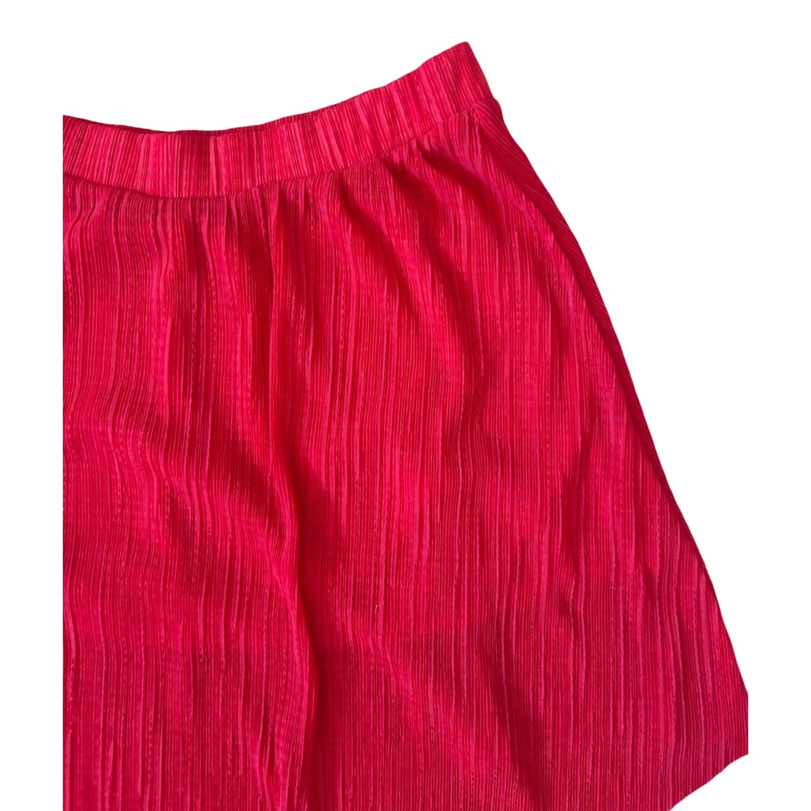 Stradivarius Rock Damen Gr S Rot Asymmetrisch Sommer Mini Trend
