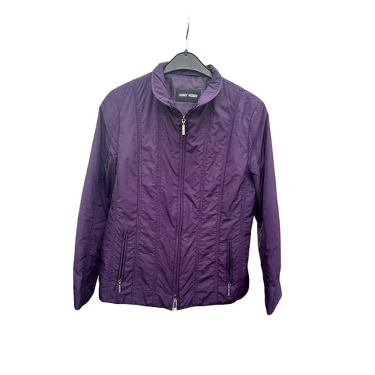 Gerry Weber Damen Jacke Lila Größe 40 Elegant Leicht Übergangsjacke Top Zustand