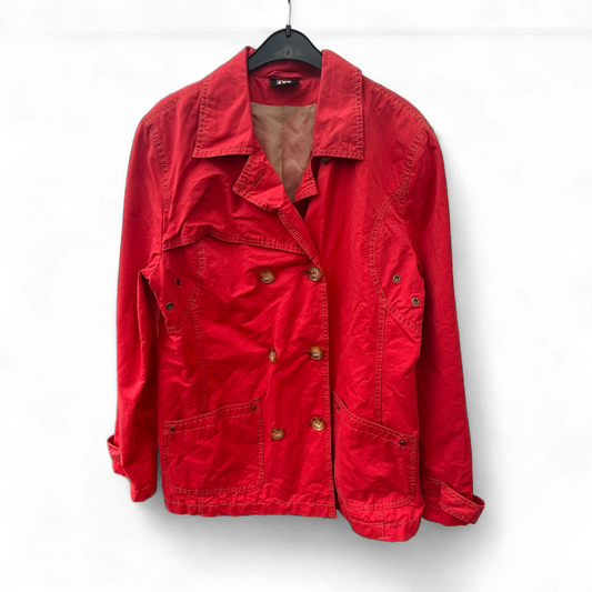 Madeleine Damen Jacke Rot Größe 40 Doppelt Geknöpft Elegant Top Zustand