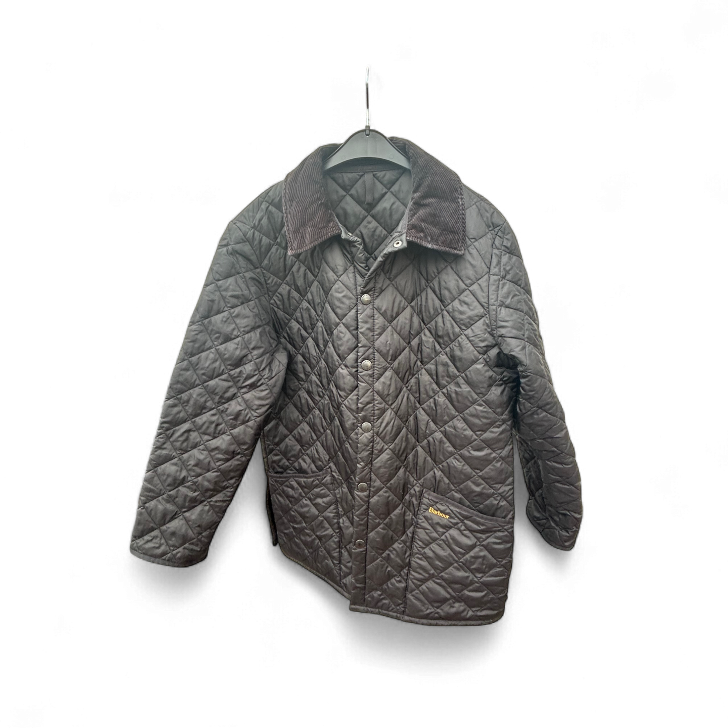 Barbour Herren Steppjacke Größe L Schwarz Klassisch Warm Gefüttert Outdoor