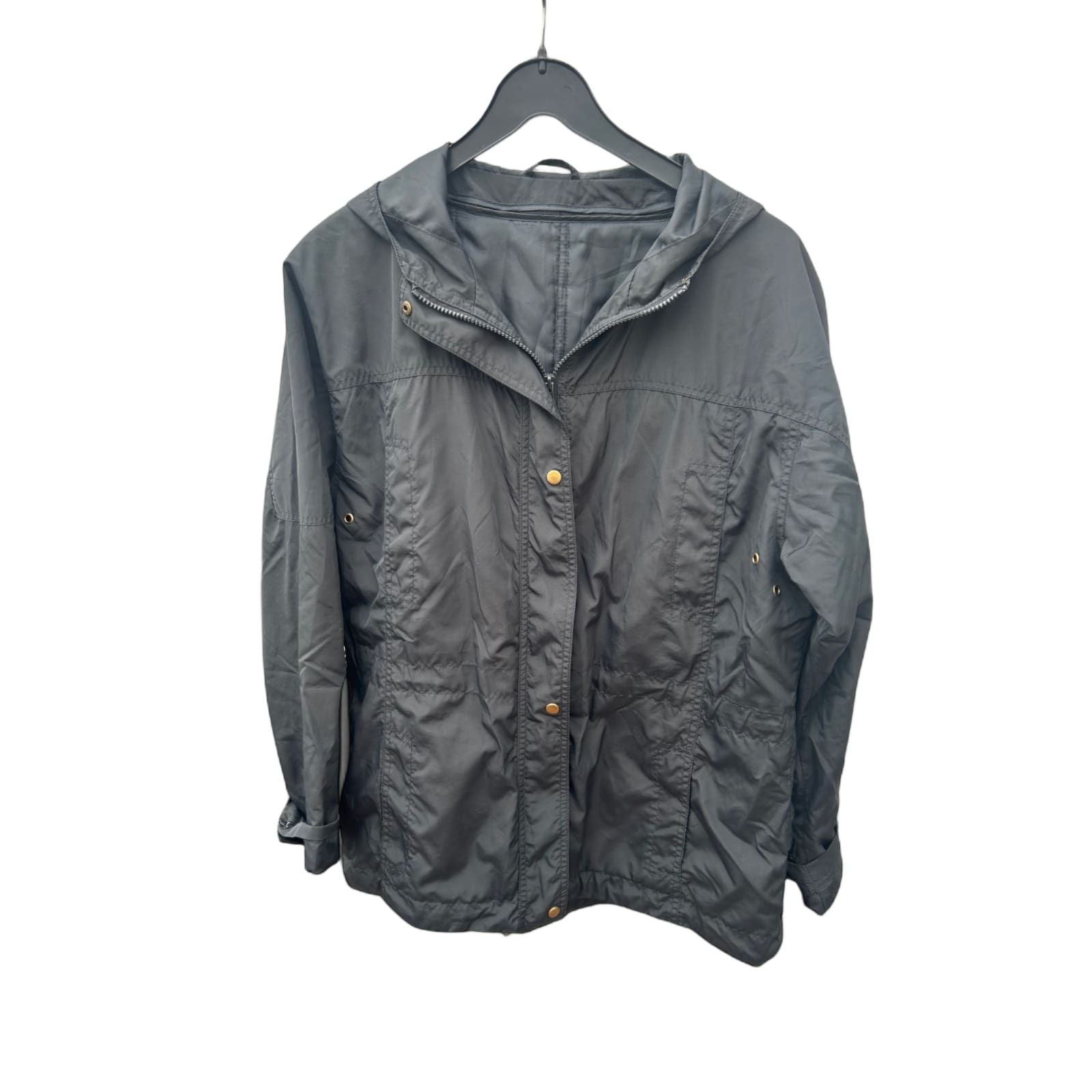 TCM Damen Regenjacke 2-in-1 Dunkelblau Größe 40/42 Mit Weste Übergangsjacke