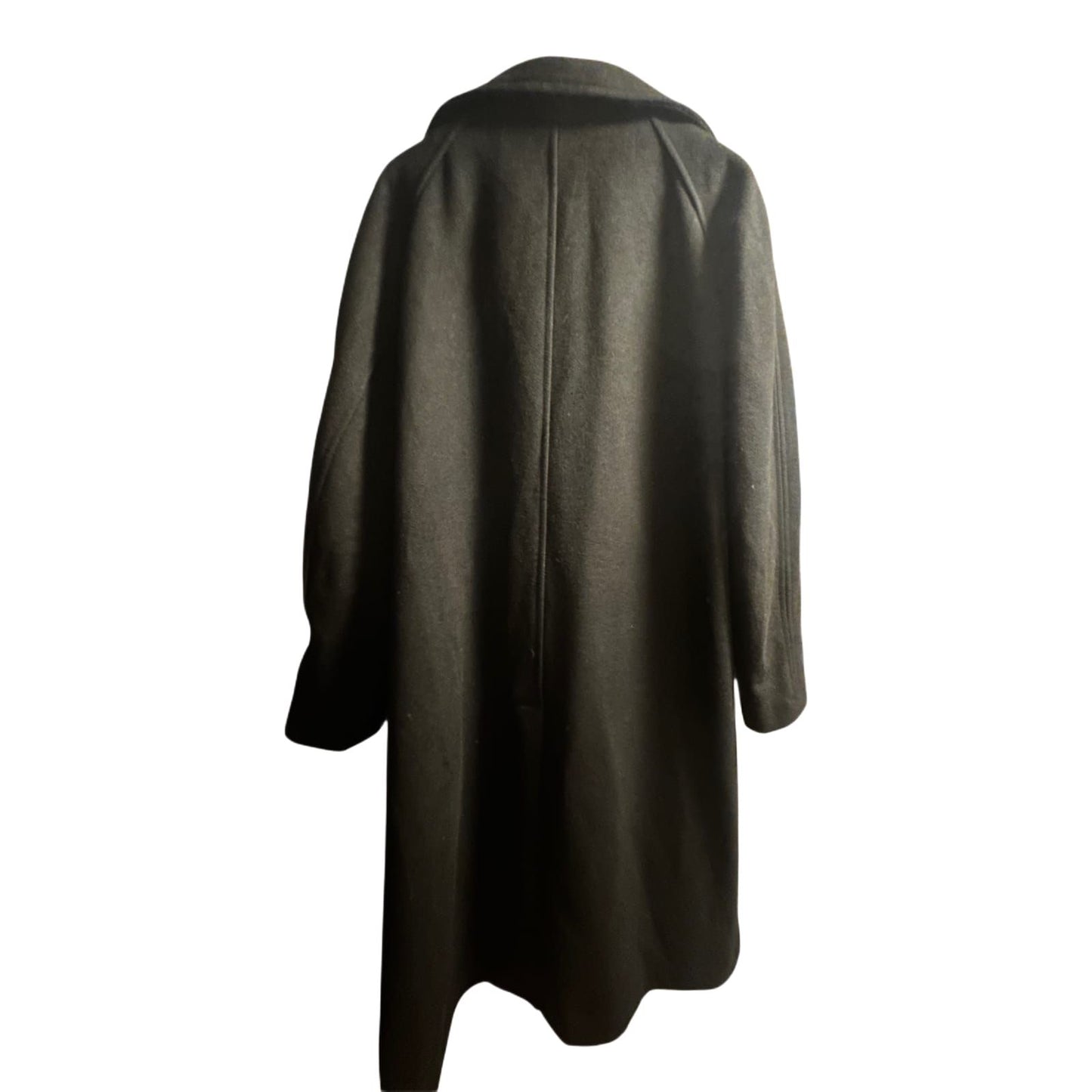 H&M Mantel Damen Gr XXL Schwarz Lang Eleganter Wintermantel Schwerer Stoff Warm