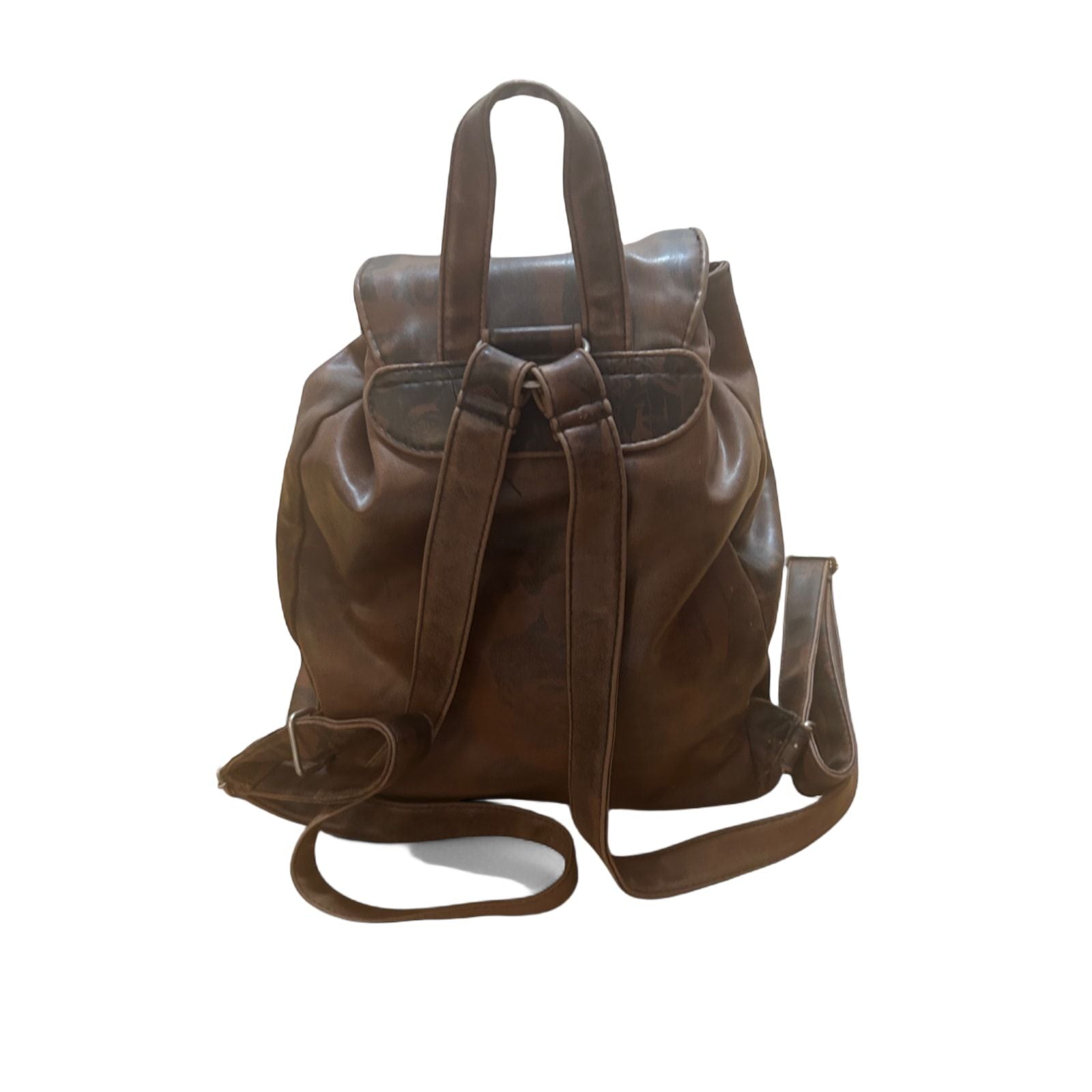 🎒 Picard Rucksack Braun – Lederoptik mit Gesichtermuster 🤎🧑‍🎨