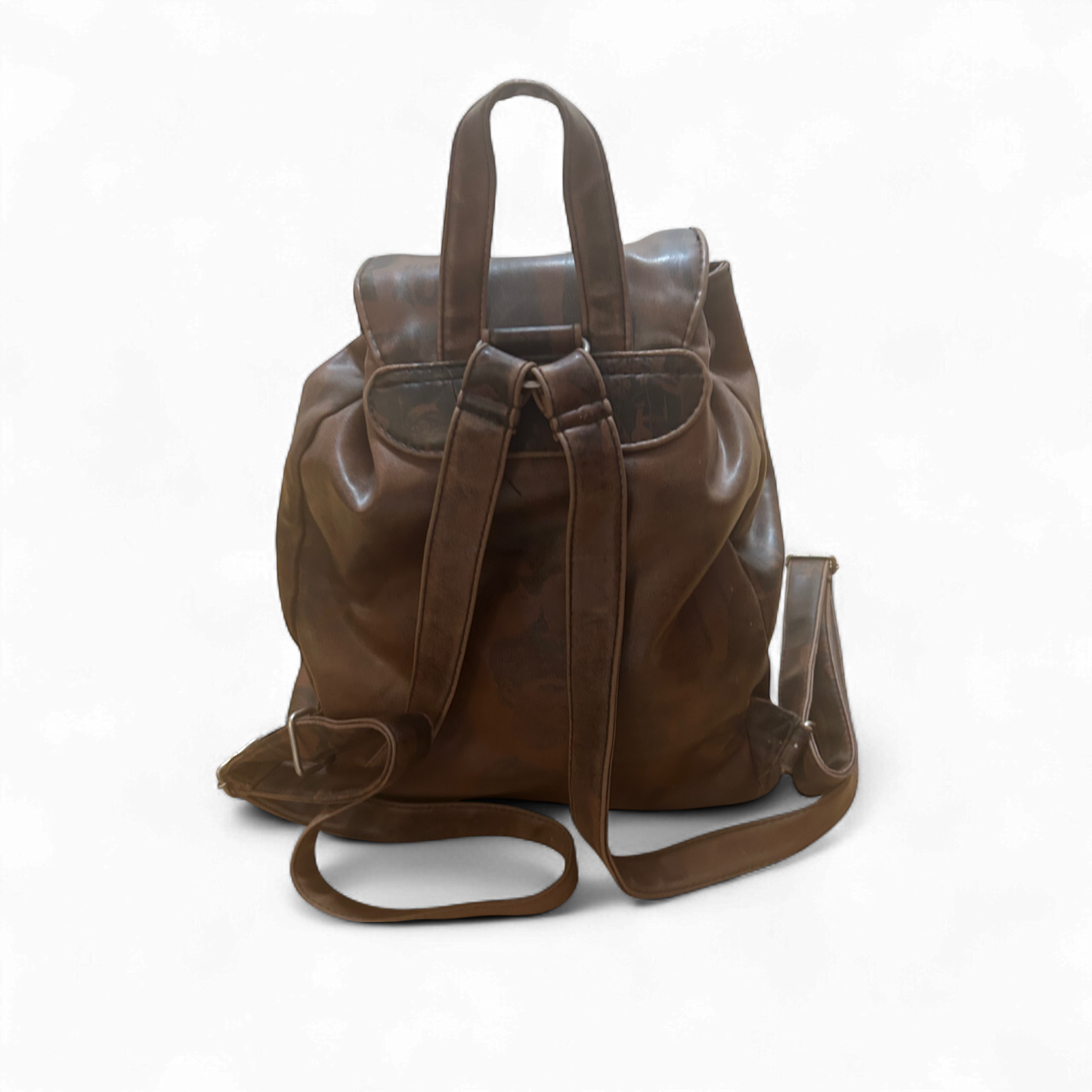 🎒 Picard Rucksack Braun – Lederoptik mit Gesichtermuster 🤎🧑‍🎨