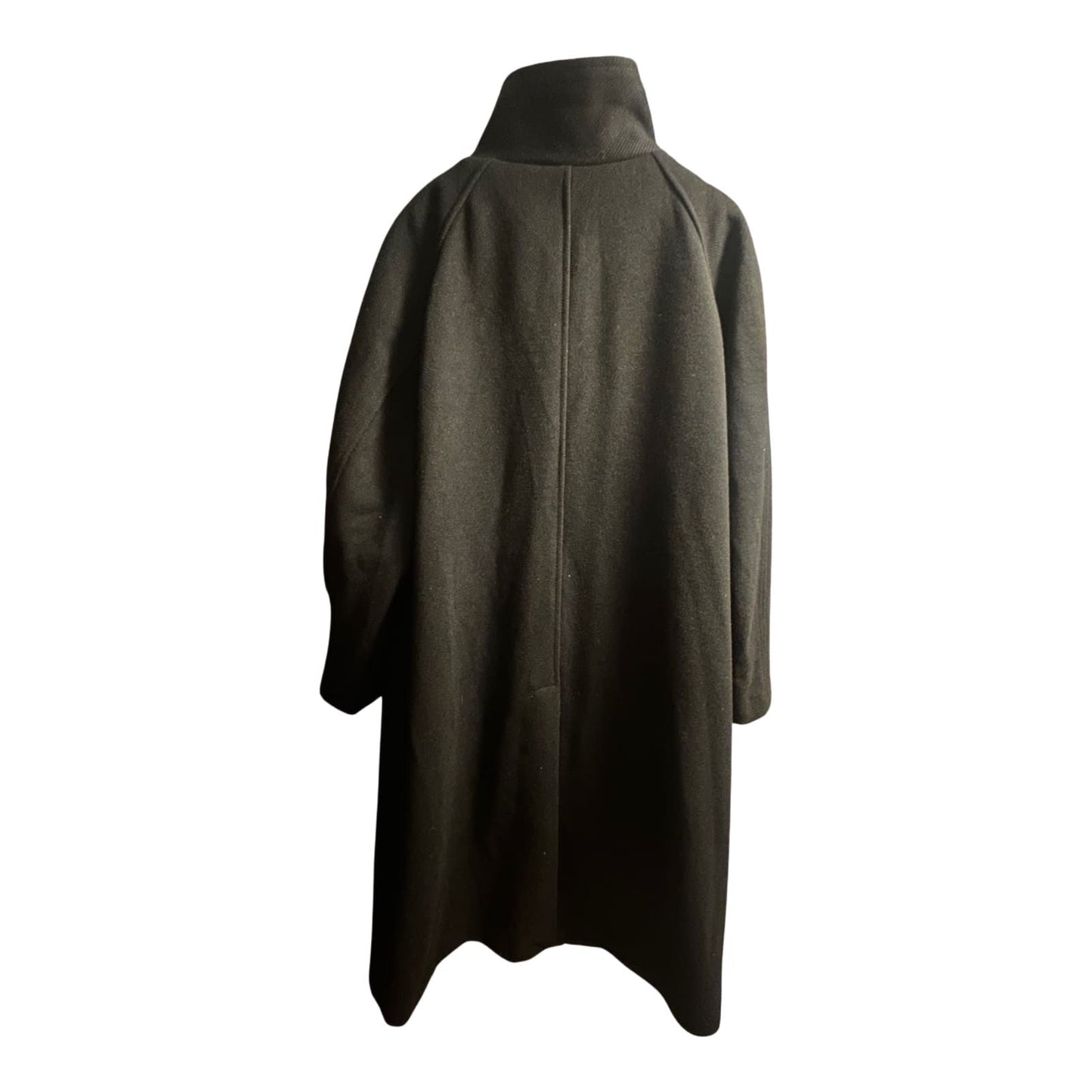 H&M Mantel Damen Gr XXL Schwarz Lang Eleganter Wintermantel Schwerer Stoff Warm