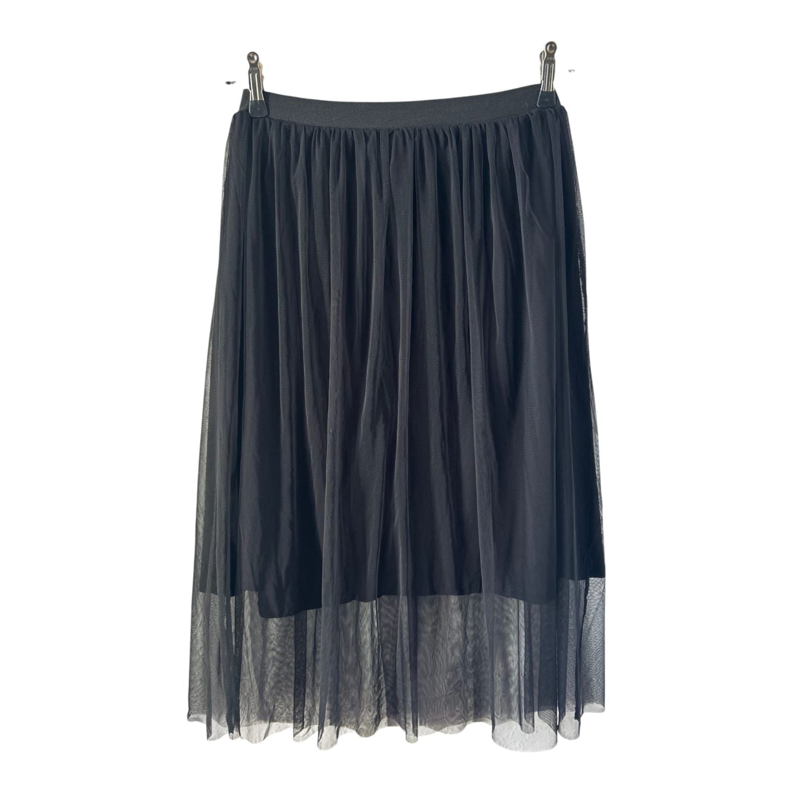 Catwalk Junkie Rock Damen Gr L Schwarz Tüll Midi Gummibund Elegant